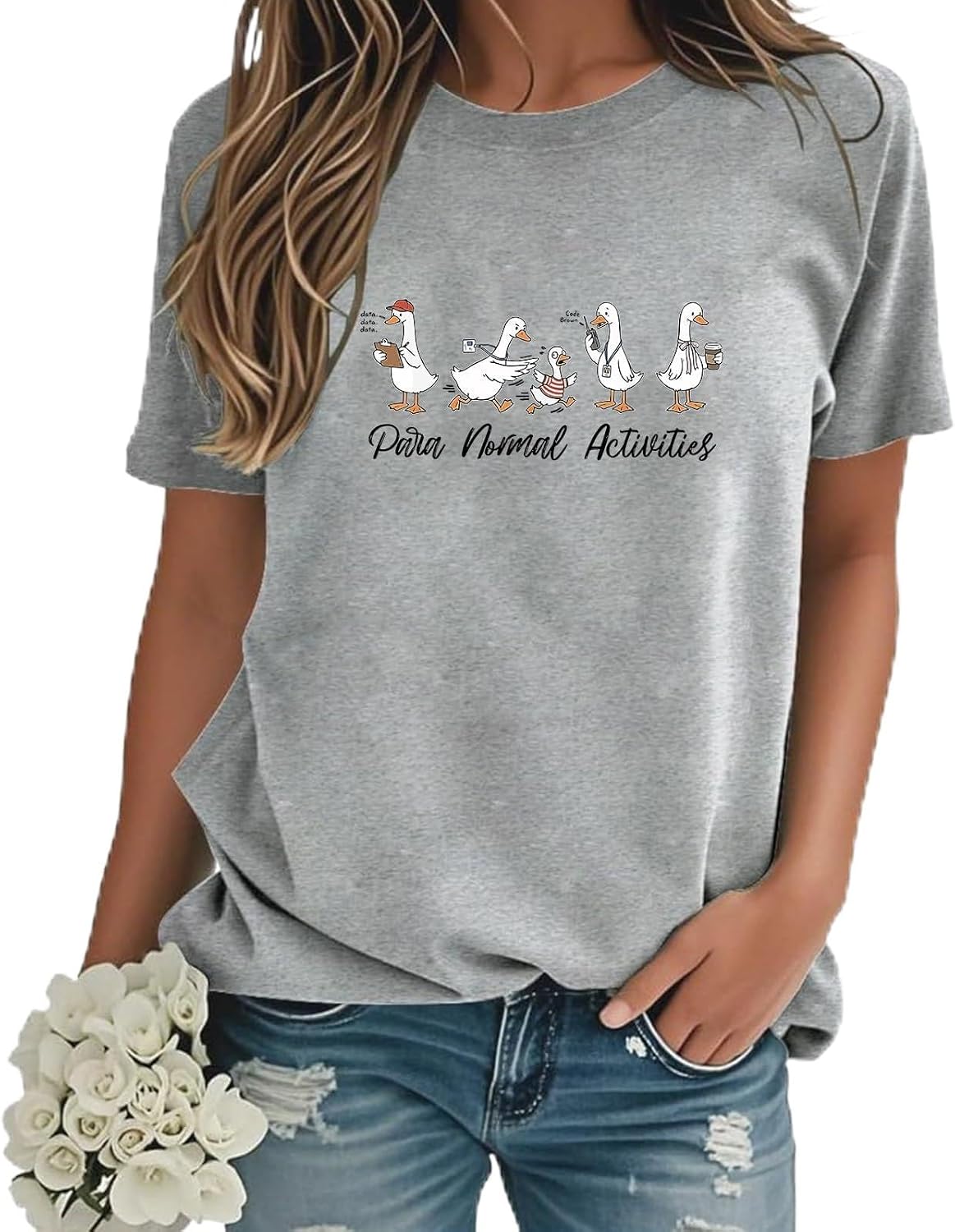 Para Normal Activities SPED Teachers Shirt Paraprofessional Ghost Tee - Grey