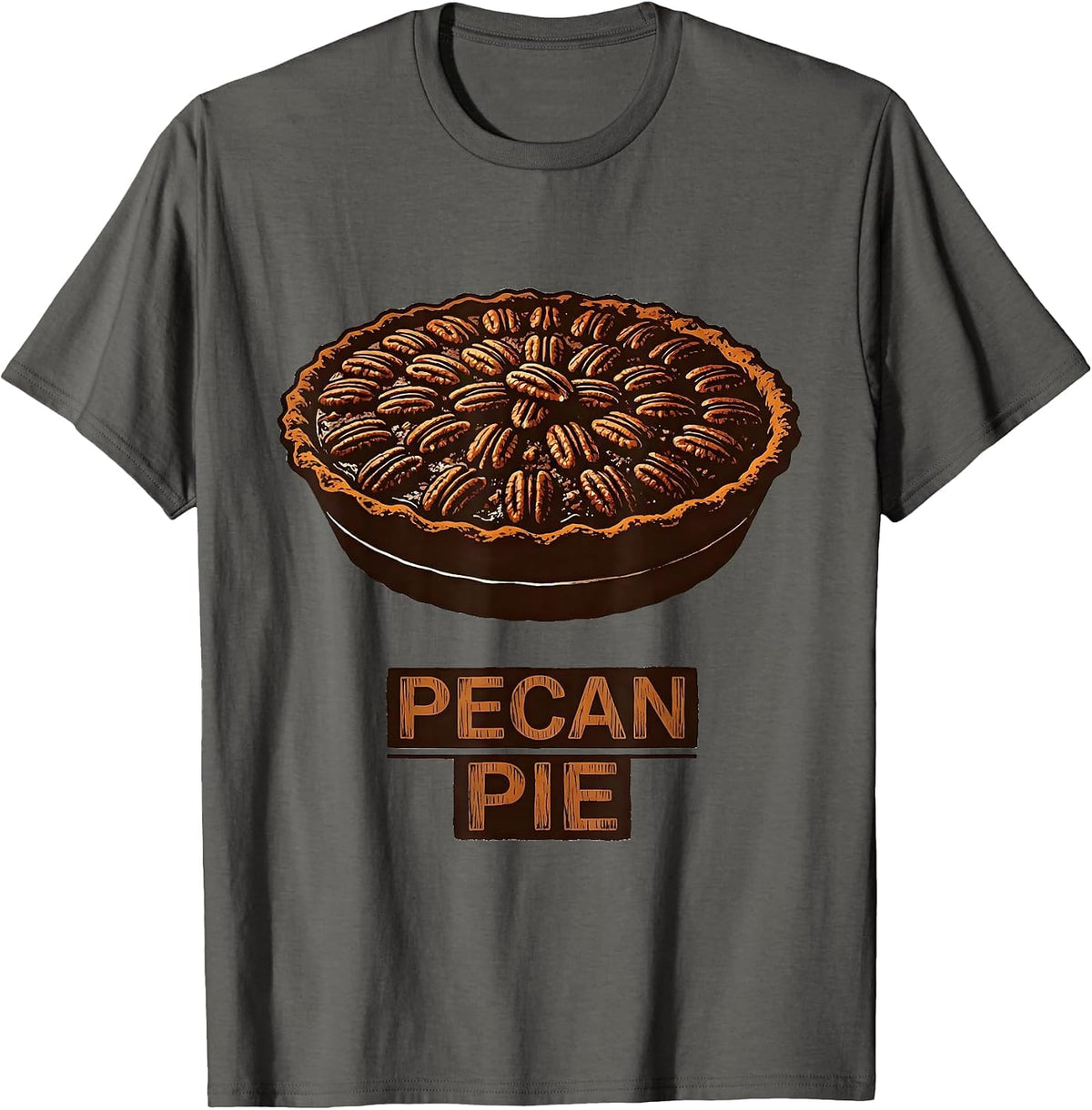 Pecan Pie Bootleg 90's Rap Rock Vintage Funny Thanksgiving T-Shirt - Asphalt Grey