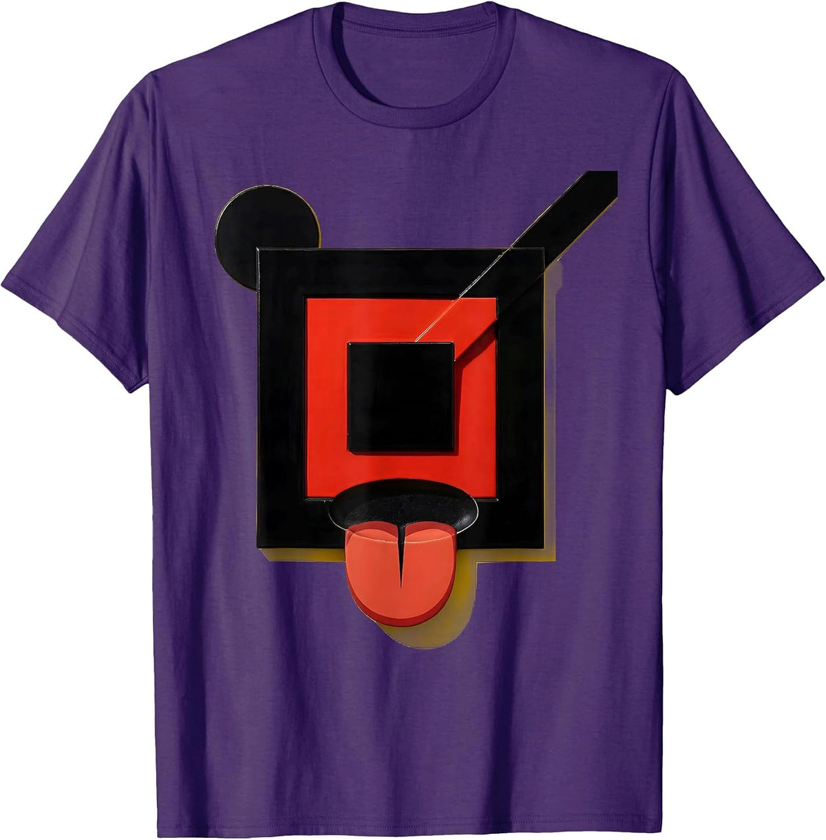 Men's Can I Lick It Periodic Table Glowing Element Tile T-Shirt - Purple