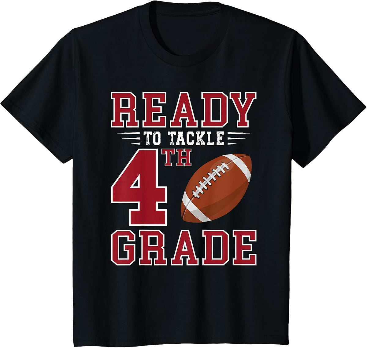 Ready to Tackle 4th Grade Back to School First Day of School T-Shirt - Black