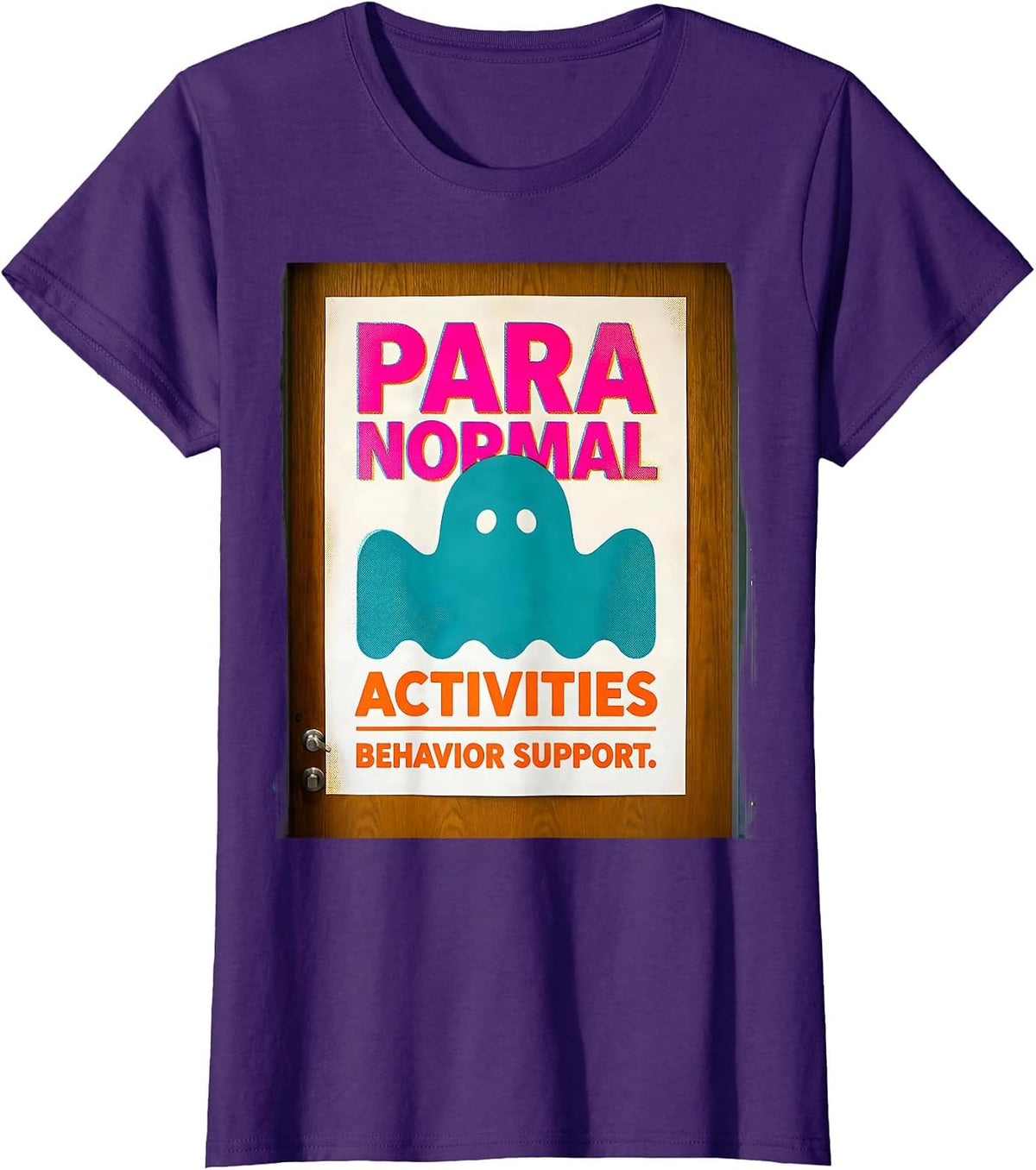 Para Normal Activities Behavior Support Ghost T-Shirt - Purple