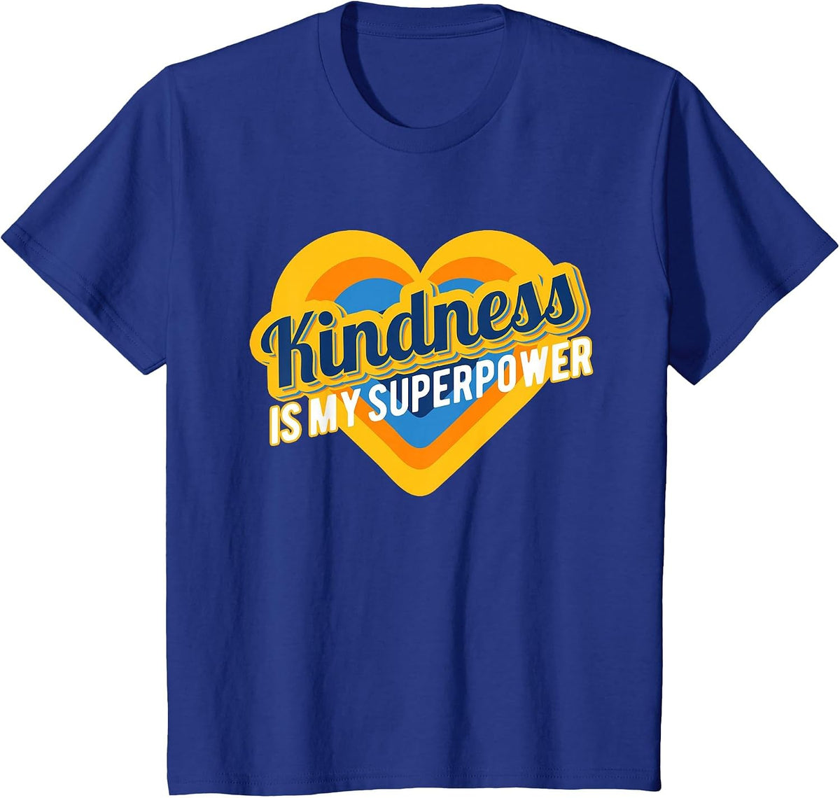 Kindness is My Superpower Awareness T-Shirt - Royal Blue