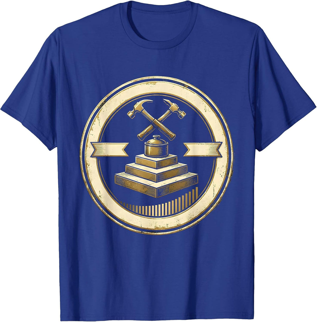 Sealed Forge Emblem Blacksmith Hobbyist Humor T-Shirt - Royal Blue