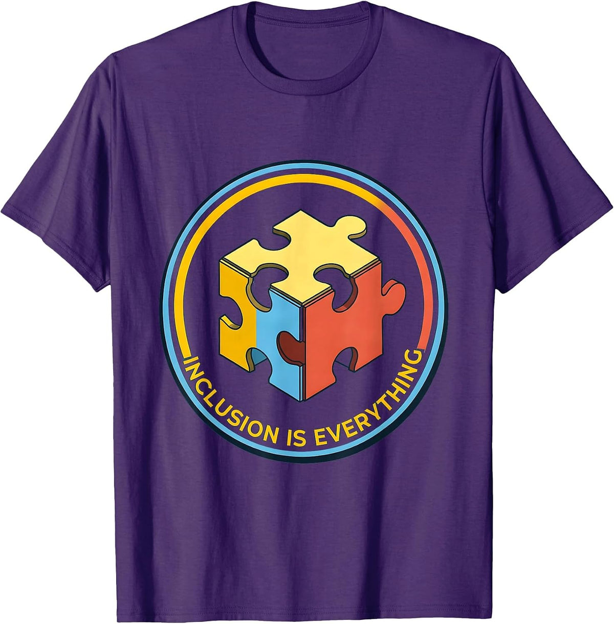Inclusion Is Everything Special Education Design T-Shirt - Purple