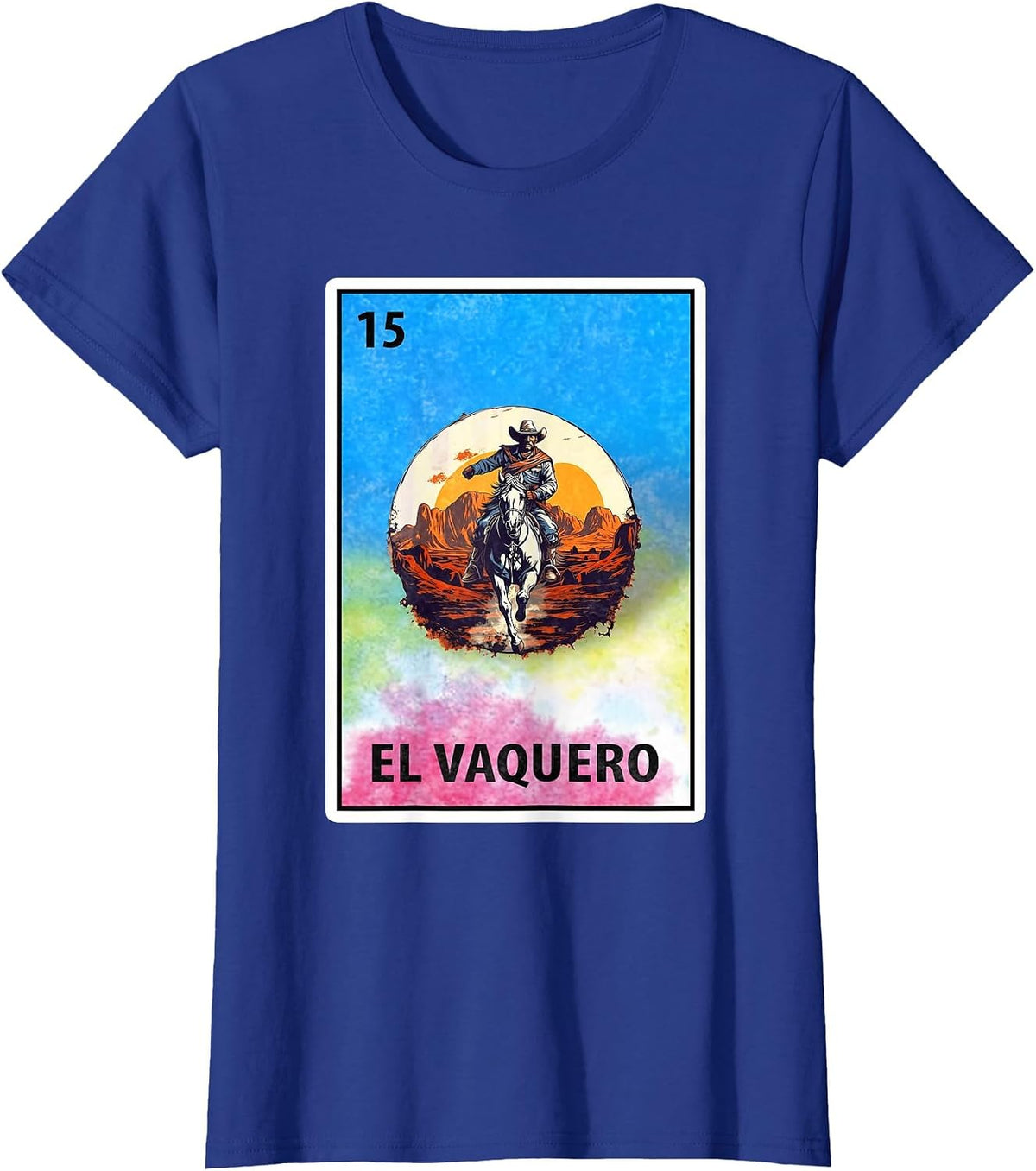 Mexican Bingo El Vaquero T-Shirt - Royal Blue