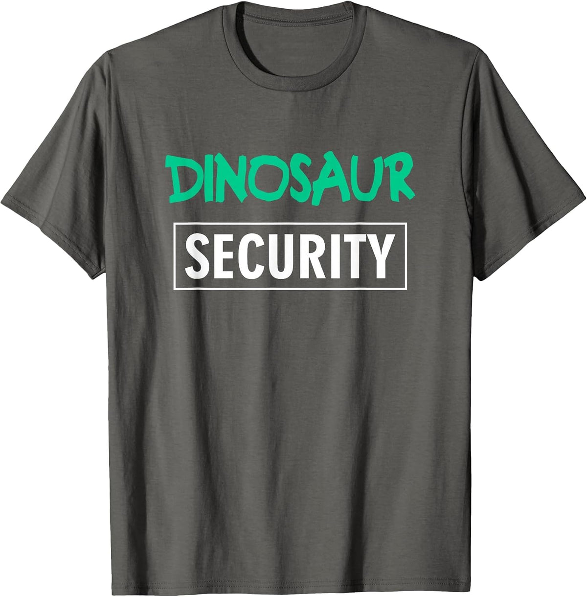 Dinosaur Security Parents Dads Moms Funny Halloween Costume T-Shirt - Asphalt Grey