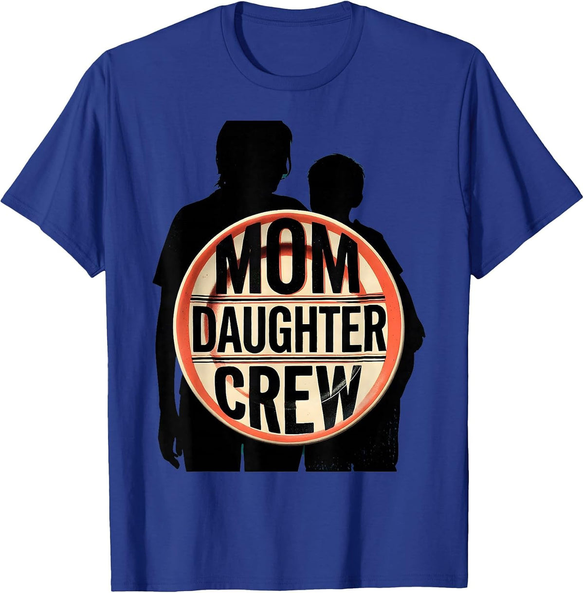 Men's Mom Daughter Crew Matching Family Shirt Warm Sentimental T-Shirt - Royal Blue