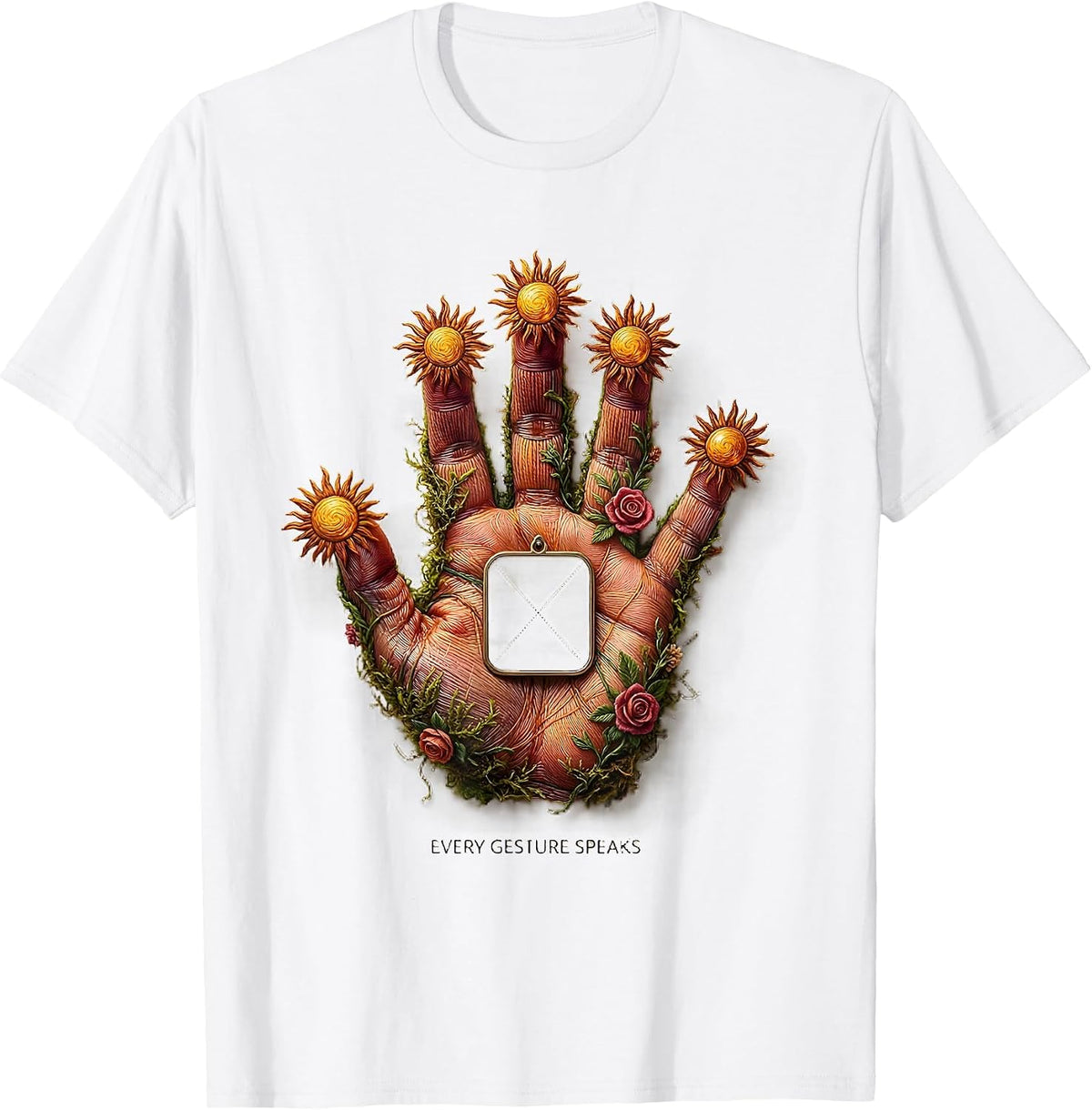 Men's Every Gesture Speaks Cute Speech Language Pathologist SLP T-Shirt - White