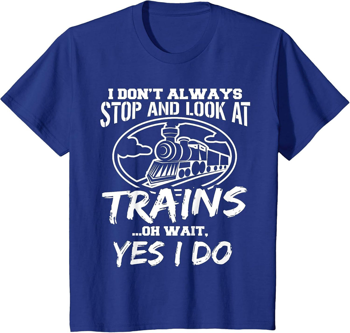 Train Trains Models Conductor T-Shirt - Royal Blue