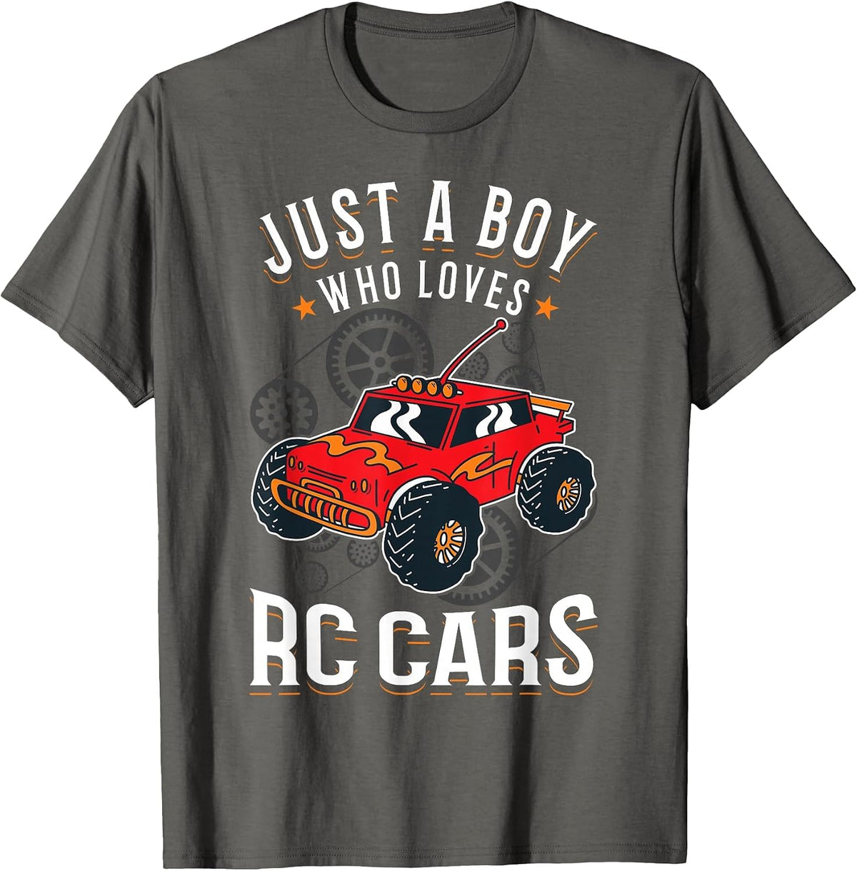 Just a boy who Loves RC Cars Boy T-Shirt - Asphalt Grey