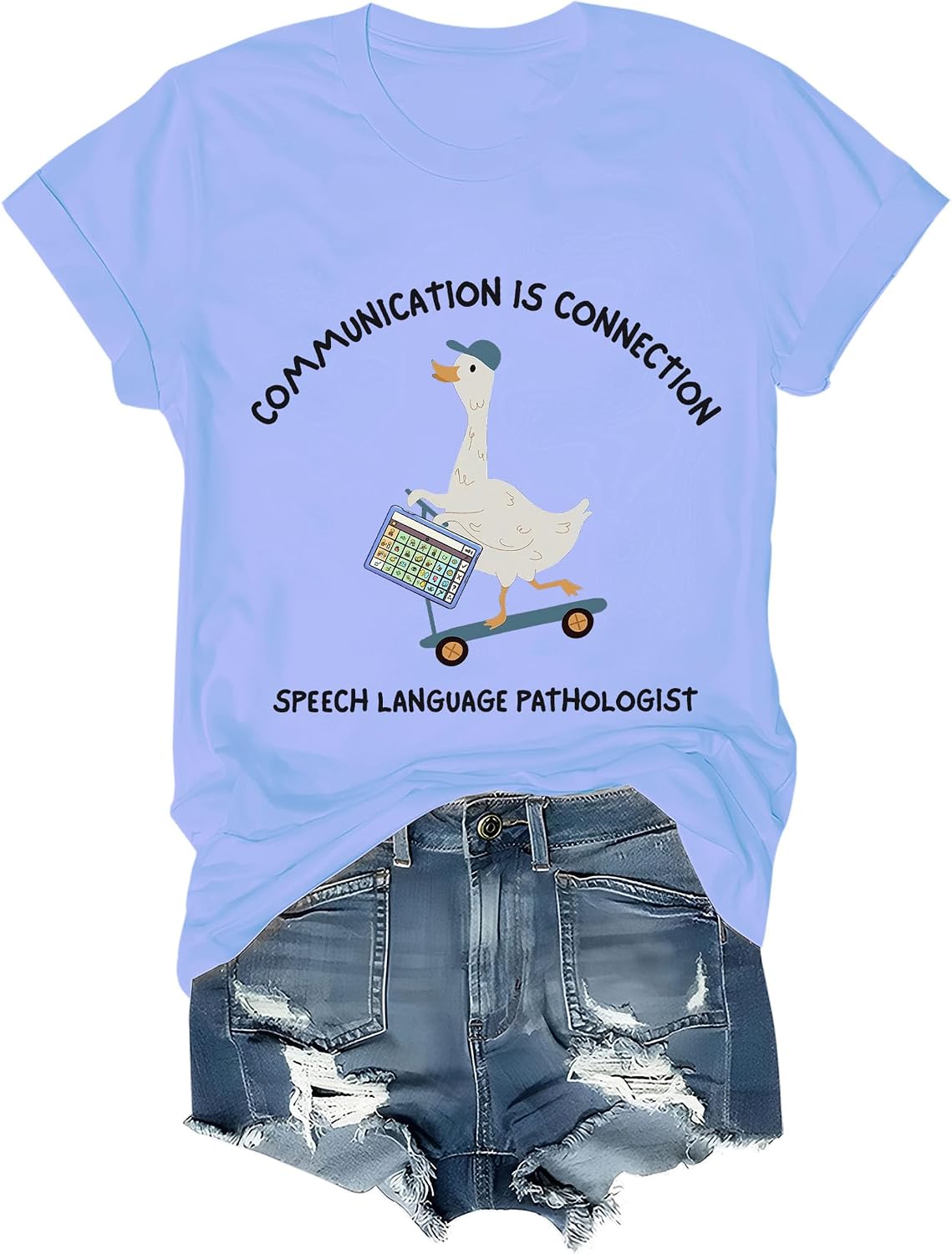 Speech Therapy Shirt, Speech Therapist T-Shirts Women Man - Sky Blue