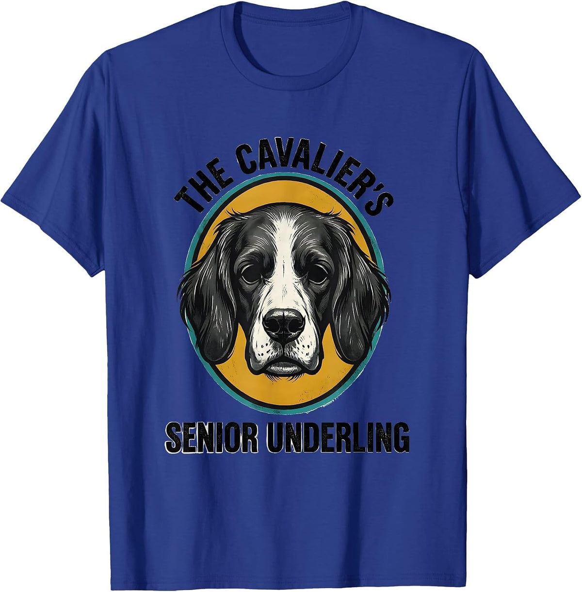 The Cavalier's Senior Underling Midcentury Modern Cavalier T-Shirt - Royal Blue