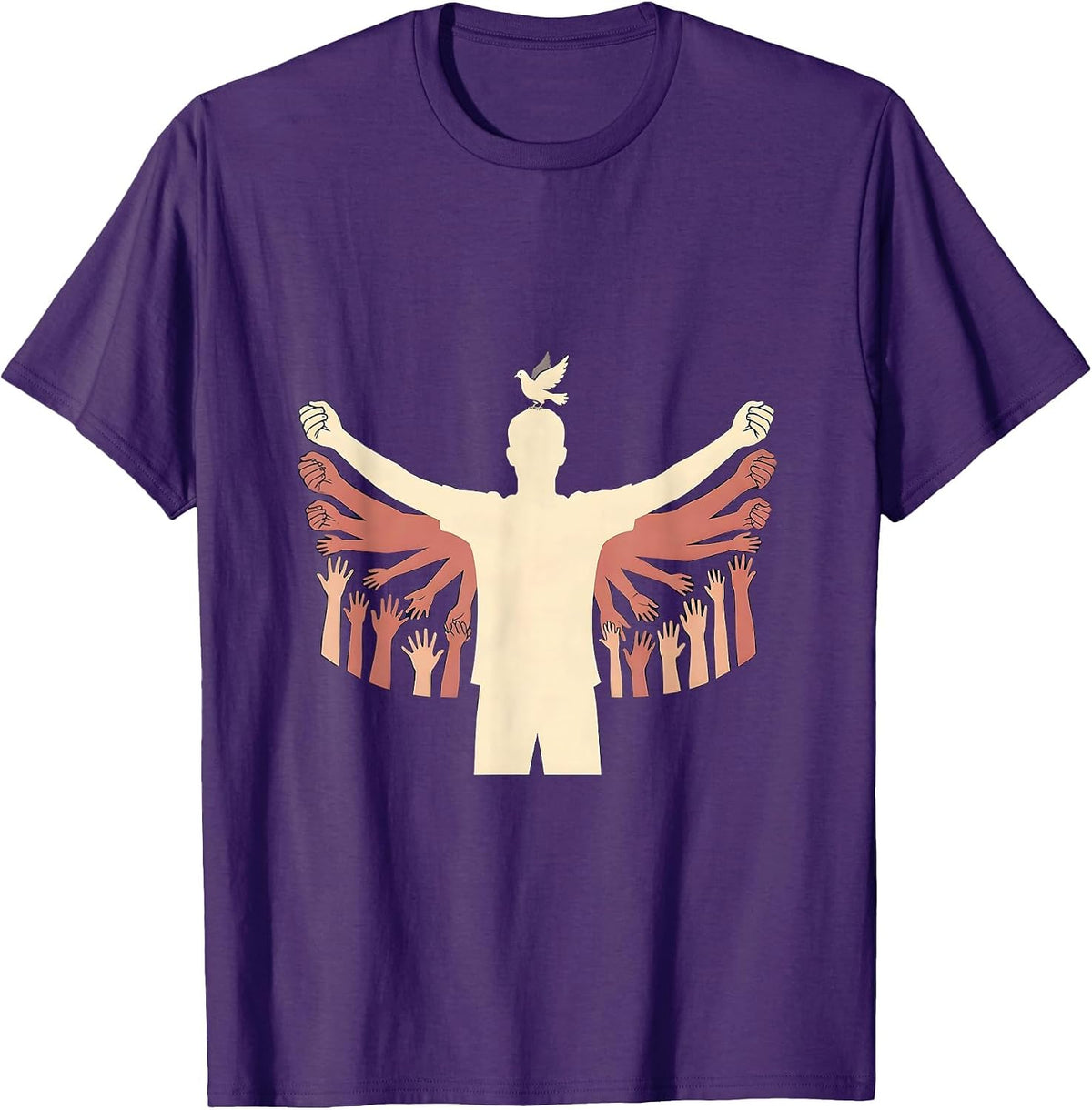 SPED Teacher Holding Hands Graphic Design T-Shirt - Purple