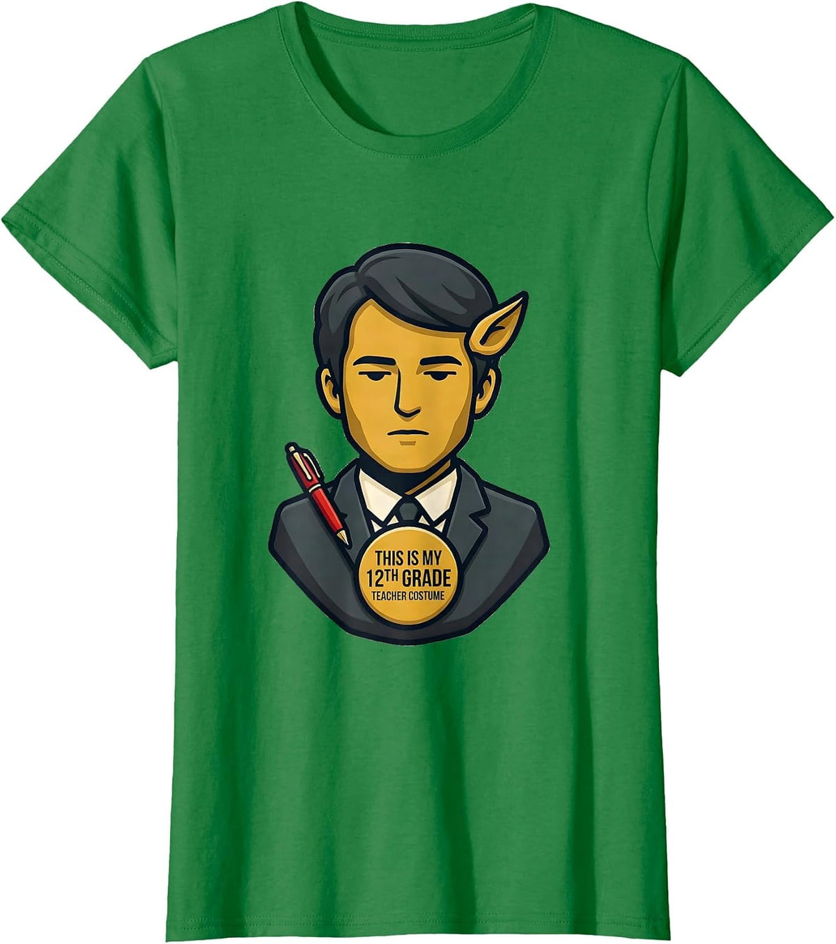 Women's This Is My 12th Grade Teacher Costume Funny Halloween High T-Shirt - Kelly Green