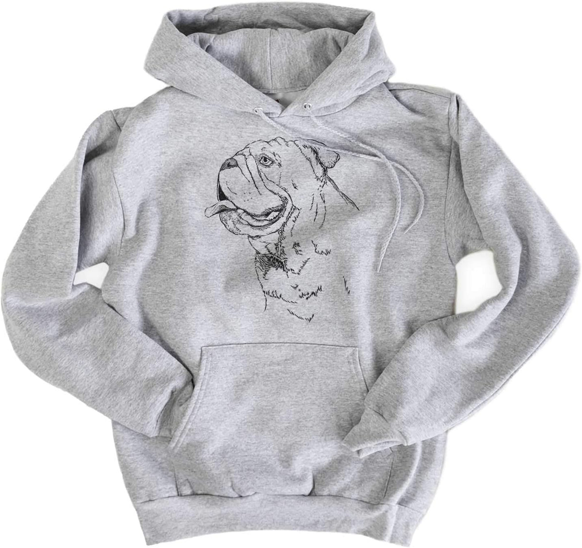 Inkopious English Bulldog Profile Triblend T-Shirt - Unisex Pullover Hoodie Sweatshirt