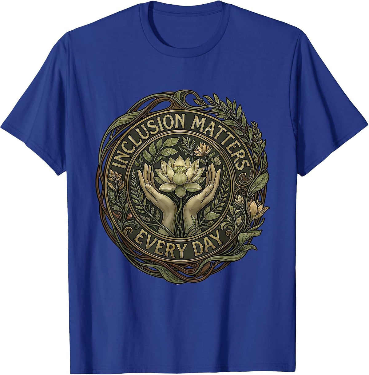 Men's Inclusion Matters Every Day Special Education Tee T-Shirt - Royal Blue