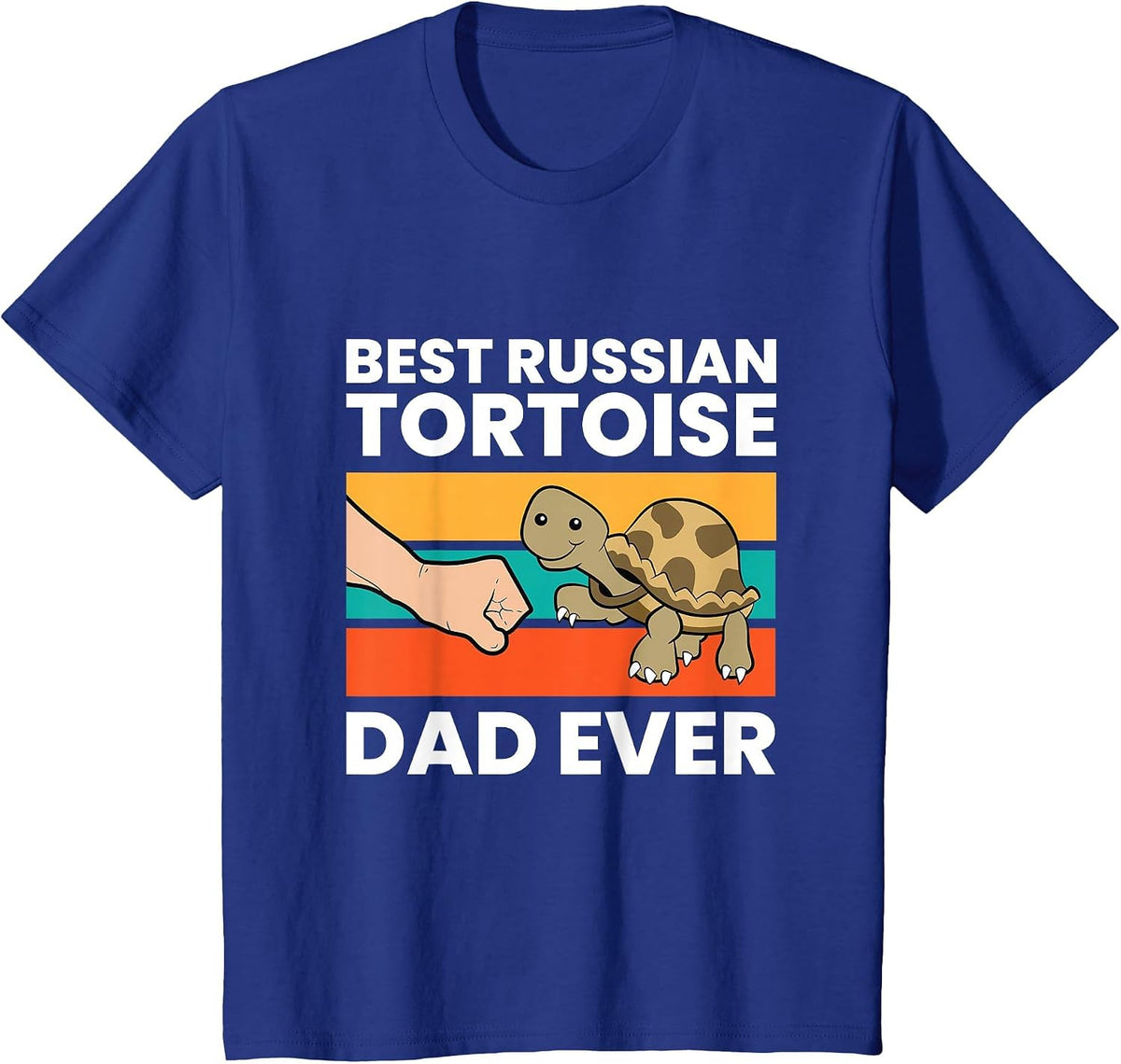 Best Russian Tortoise Dad Ever T-Shirt - Royal Blue