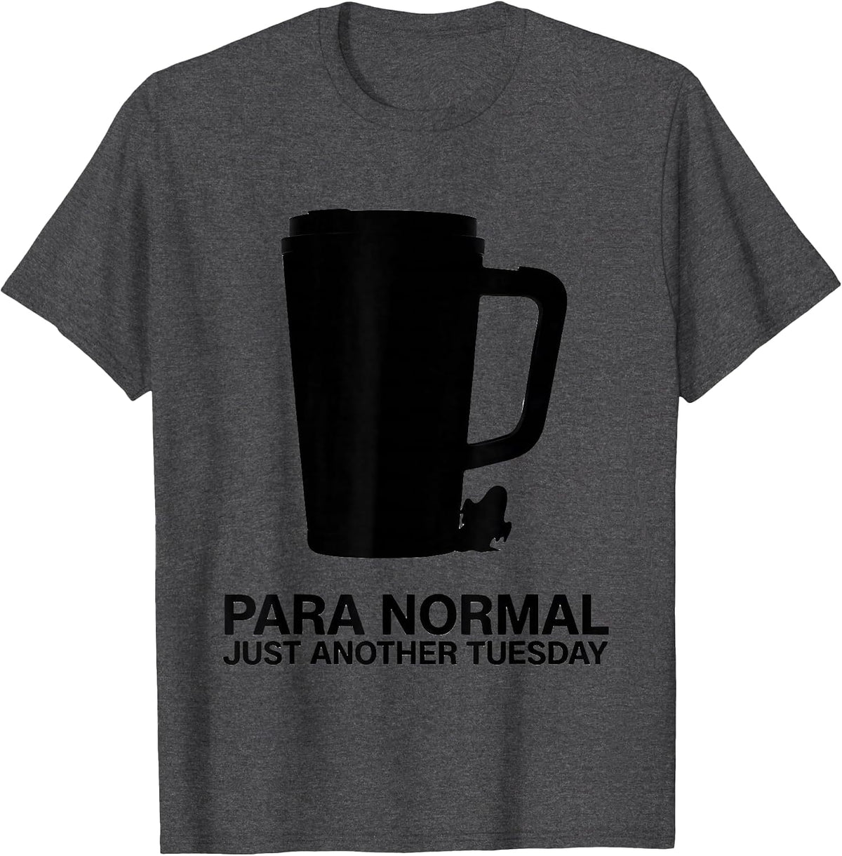 Men's Para Normal Just Another Tuesday Ghost Sped Teacher T-Shirt - Dark Heather Grey