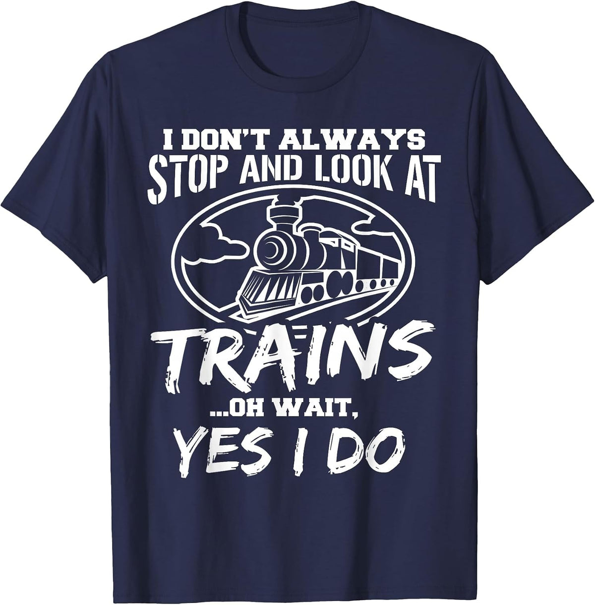 Train Trains Models Conductor T-Shirt - Navy Blue
