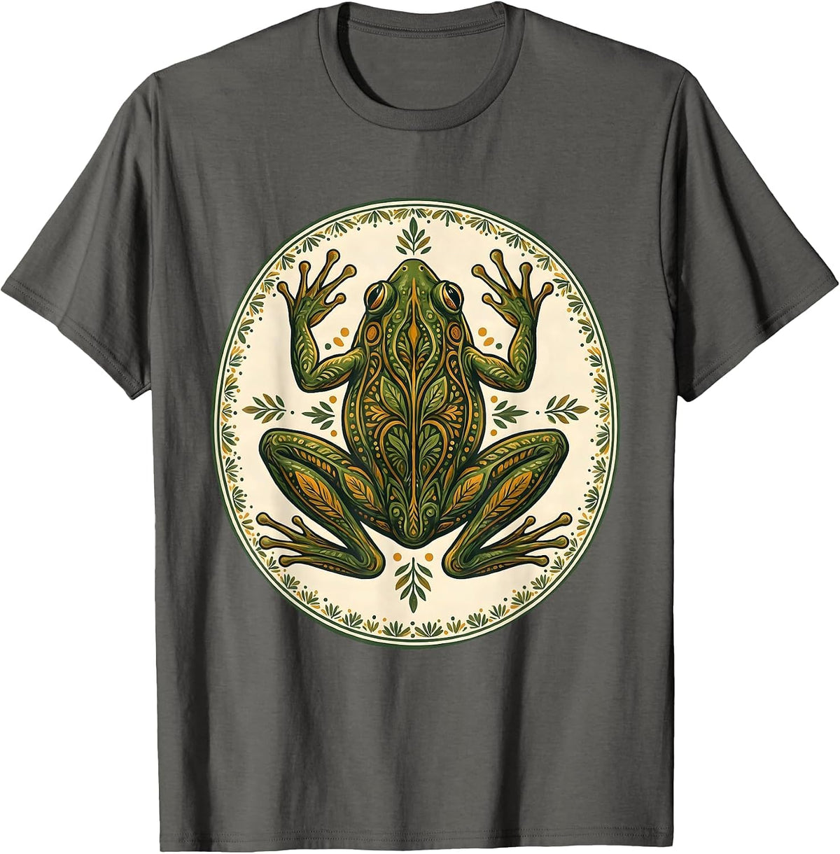 Men's Frog Dissection Tray Science Illustration T-Shirt - Asphalt Grey