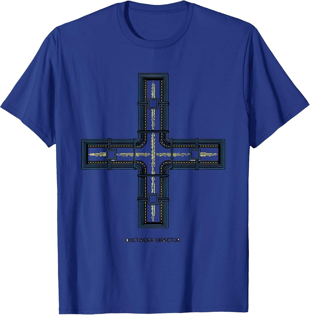 Ductwork Director Funny HVAC Technician HVAC Dad Humor T-Shirt - Royal Blue