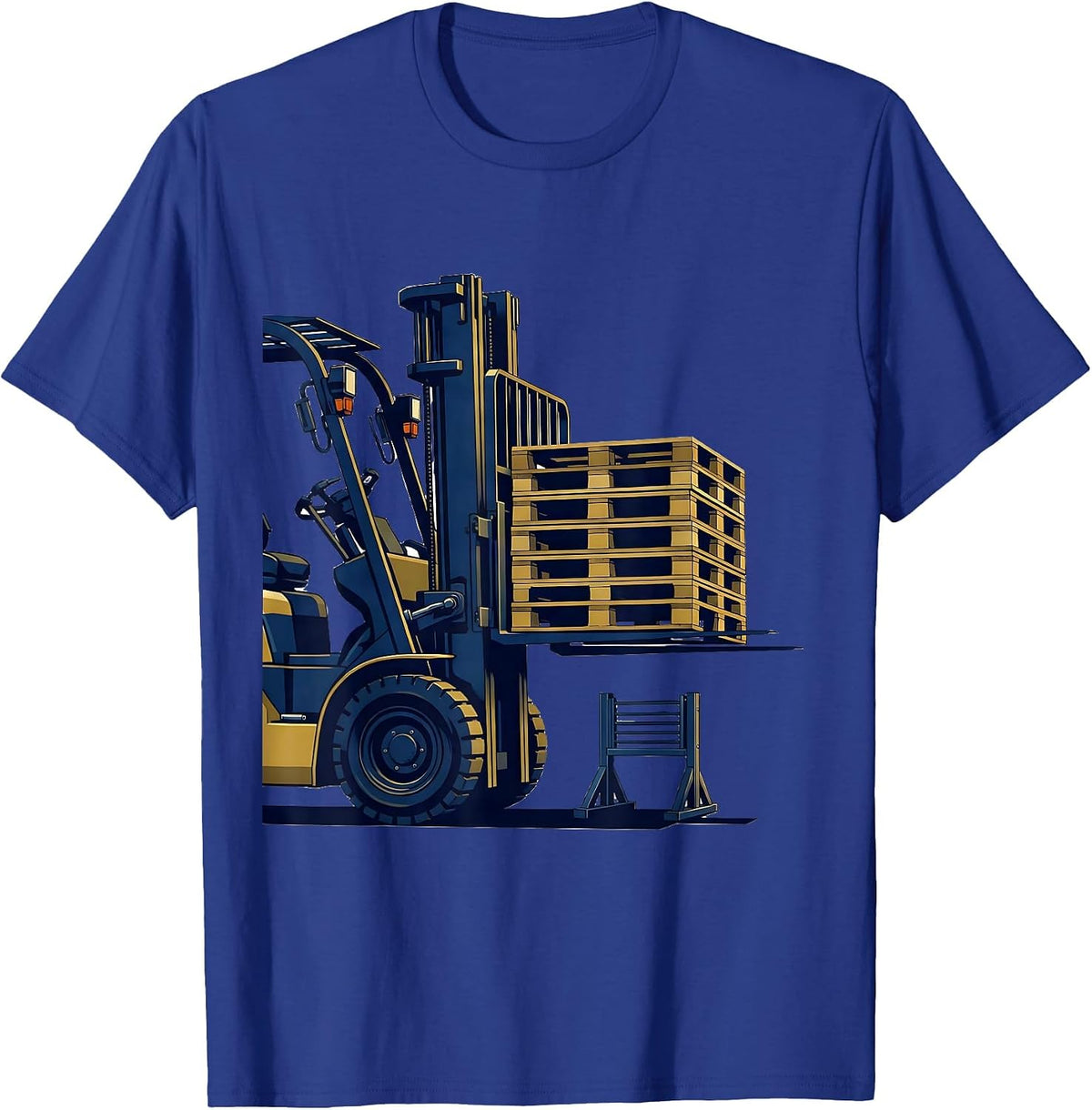 Forklift Operator Bold Sports Humor T-Shirt - Royal Blue