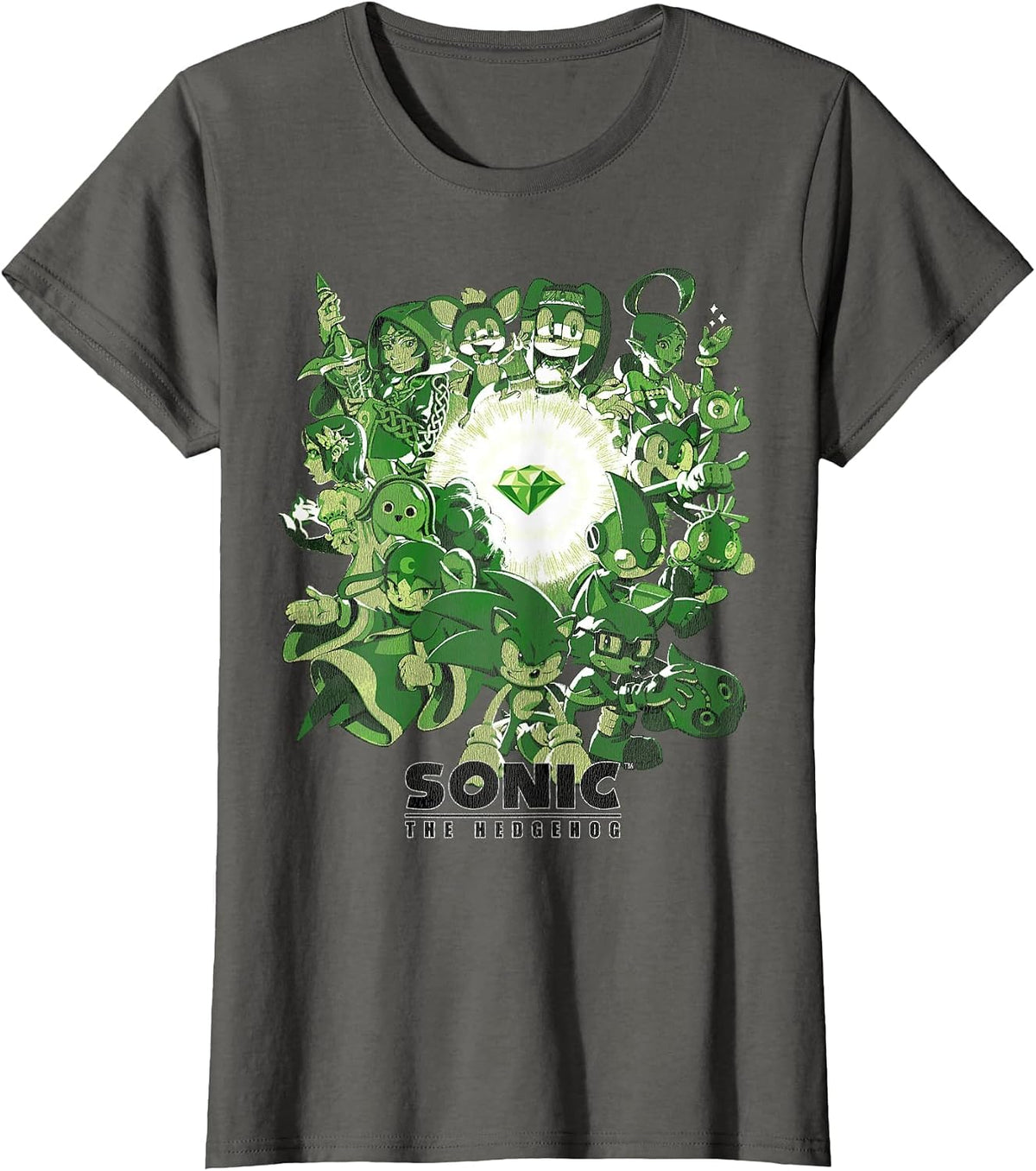 Sonic the Hedgehog - Guardians of the Emerald T-Shirt - Asphalt Grey