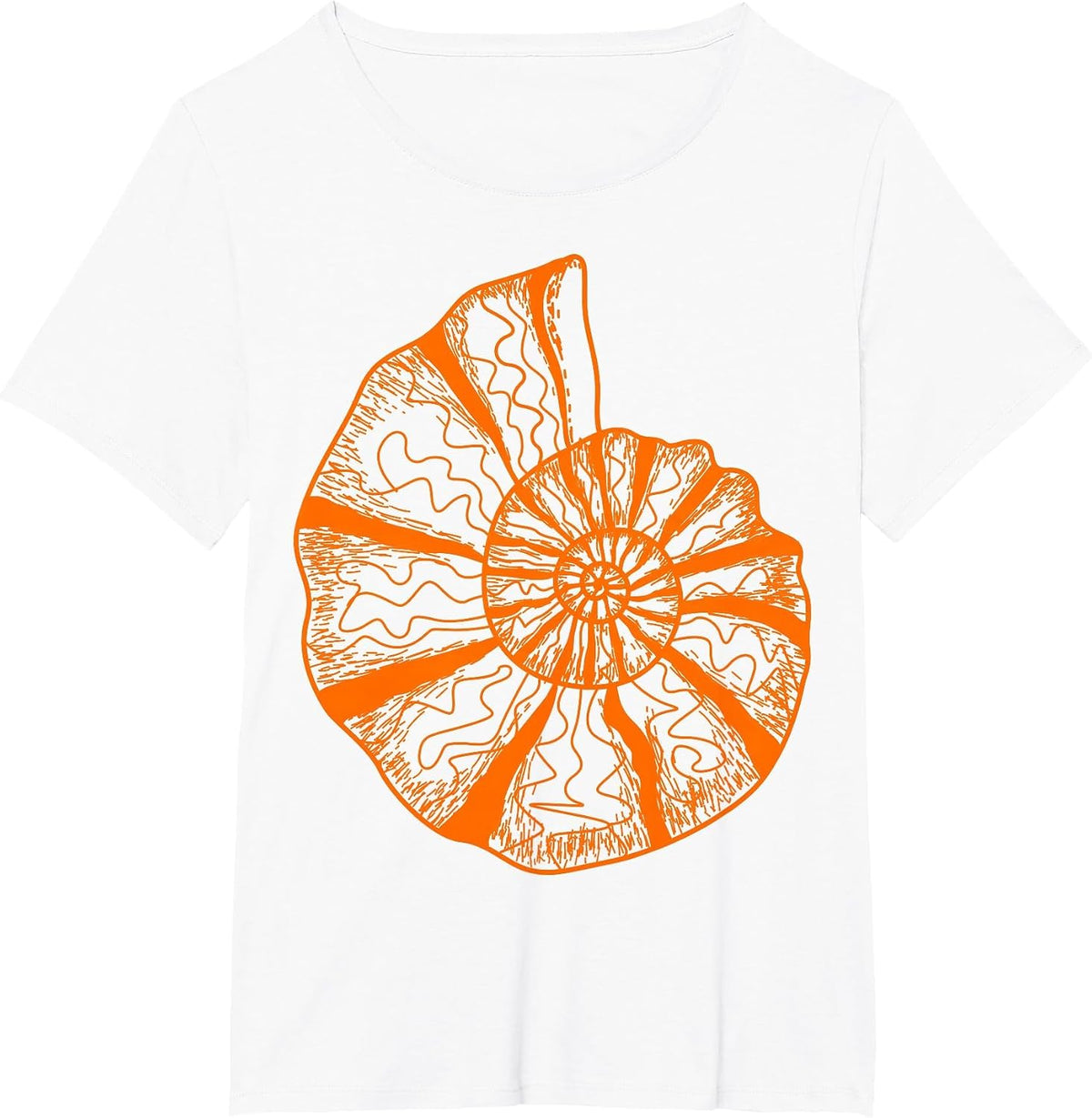 Ammonite Fossils Geologist Paleontologist Study Paleontology T-Shirt - White