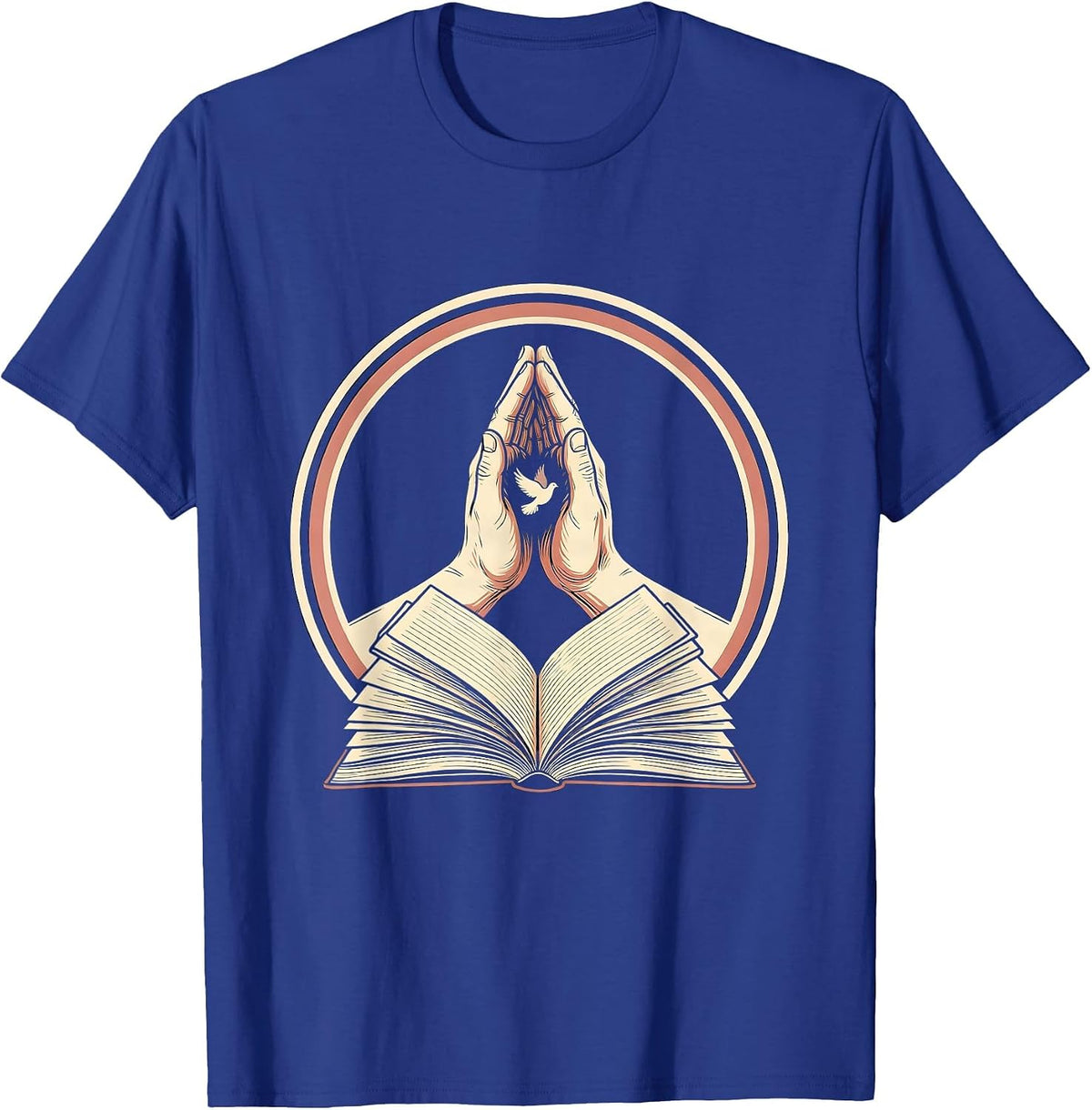 Men's Teacher Kindness High Five Notebook Illustration T-Shirt - Royal Blue