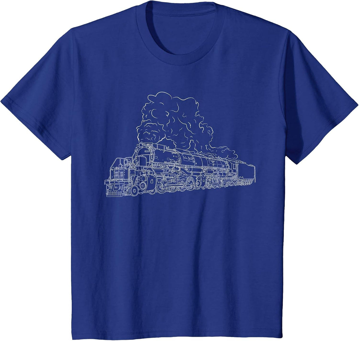 Big Boy X 4014 Steam Locomotive Utah Vintage T-Shirt - Royal Blue