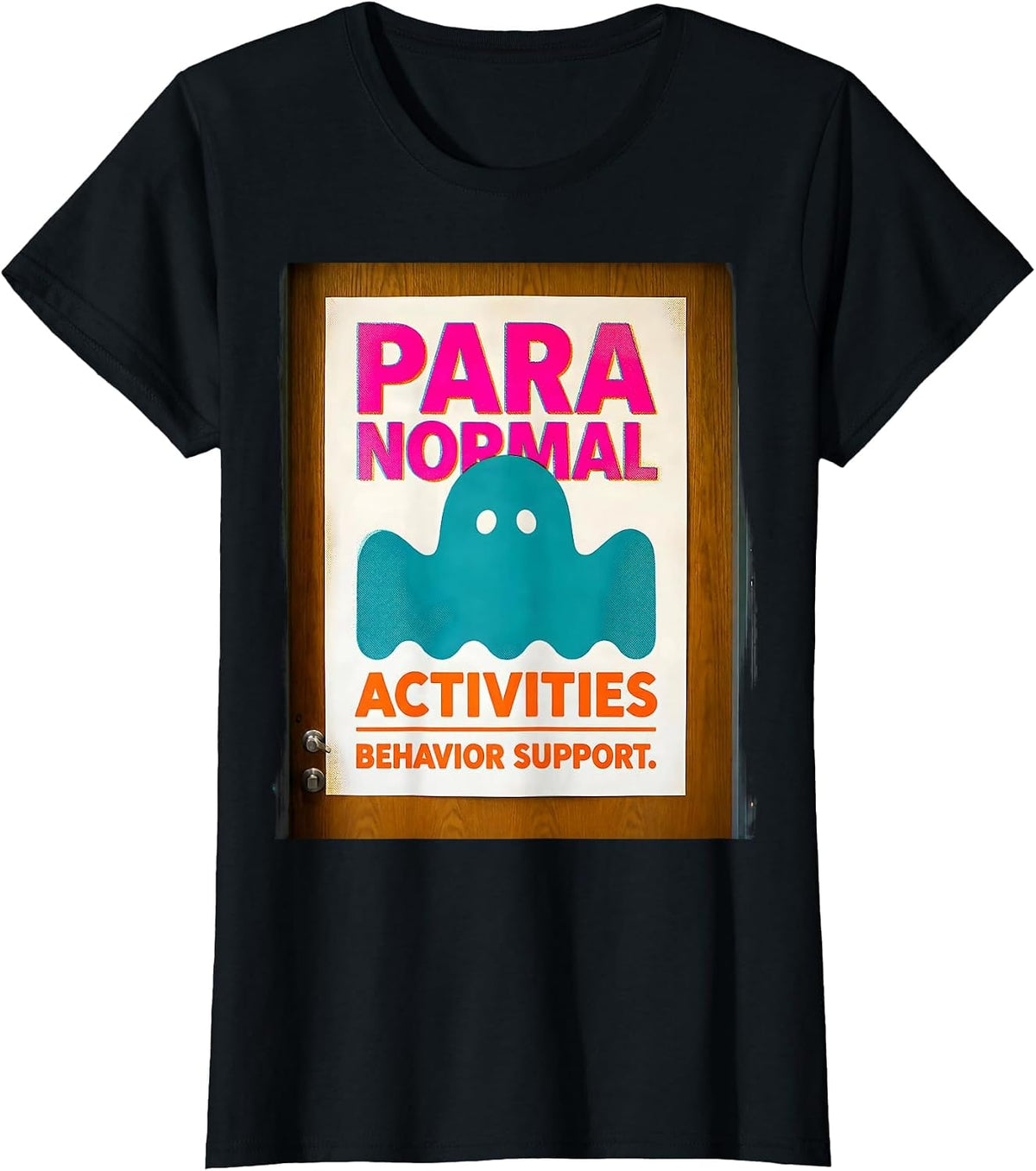 Para Normal Activities Behavior Support Ghost T-Shirt - Black