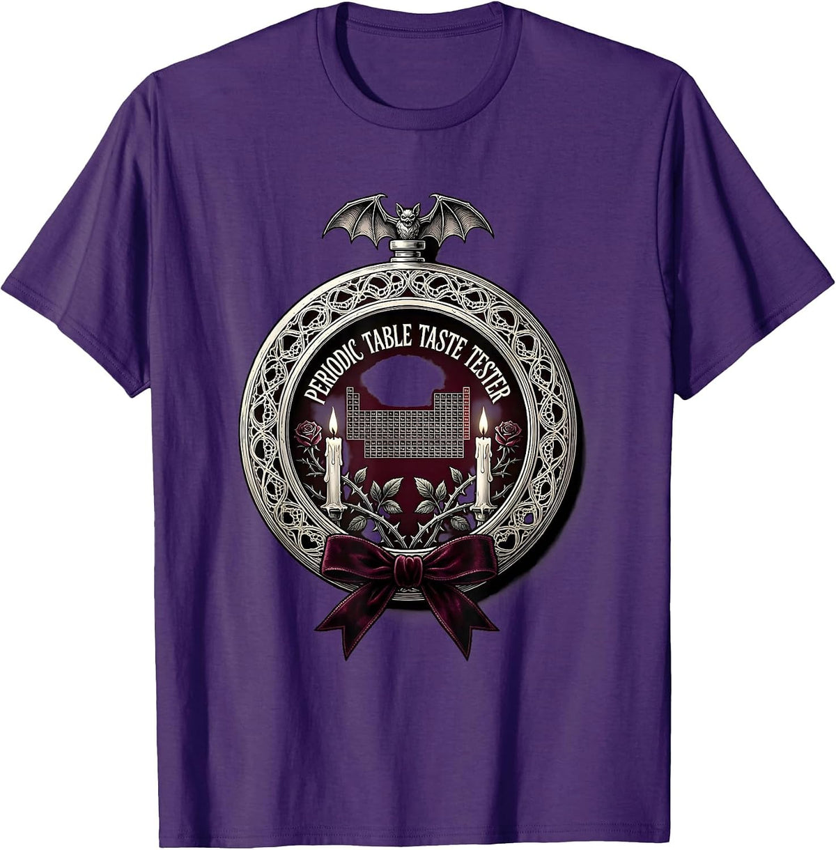 Can I Lick It Periodic Table Taste Tester T-Shirt - Purple