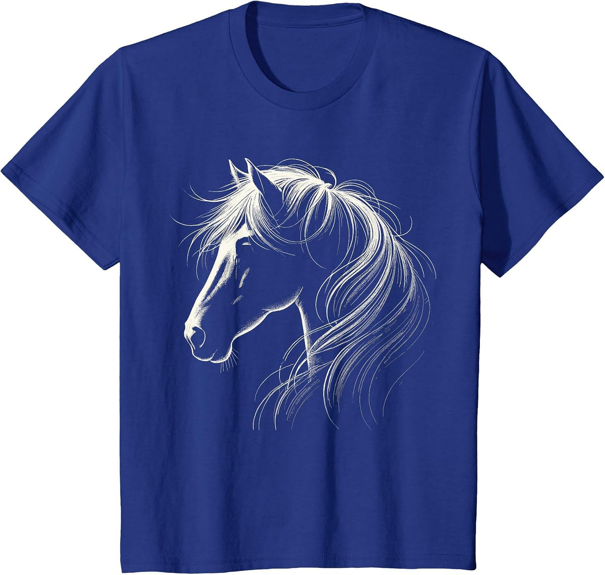Horse Silhouette Horse Riding Lover T-Shirt - Royal Blue