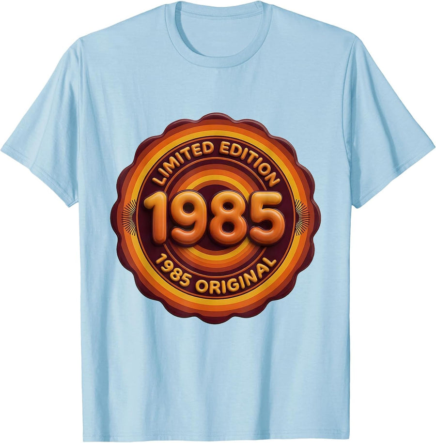Men's Limited Edition · 1985 Original Retro Vintage Birthday T-Shirt - Baby Blue