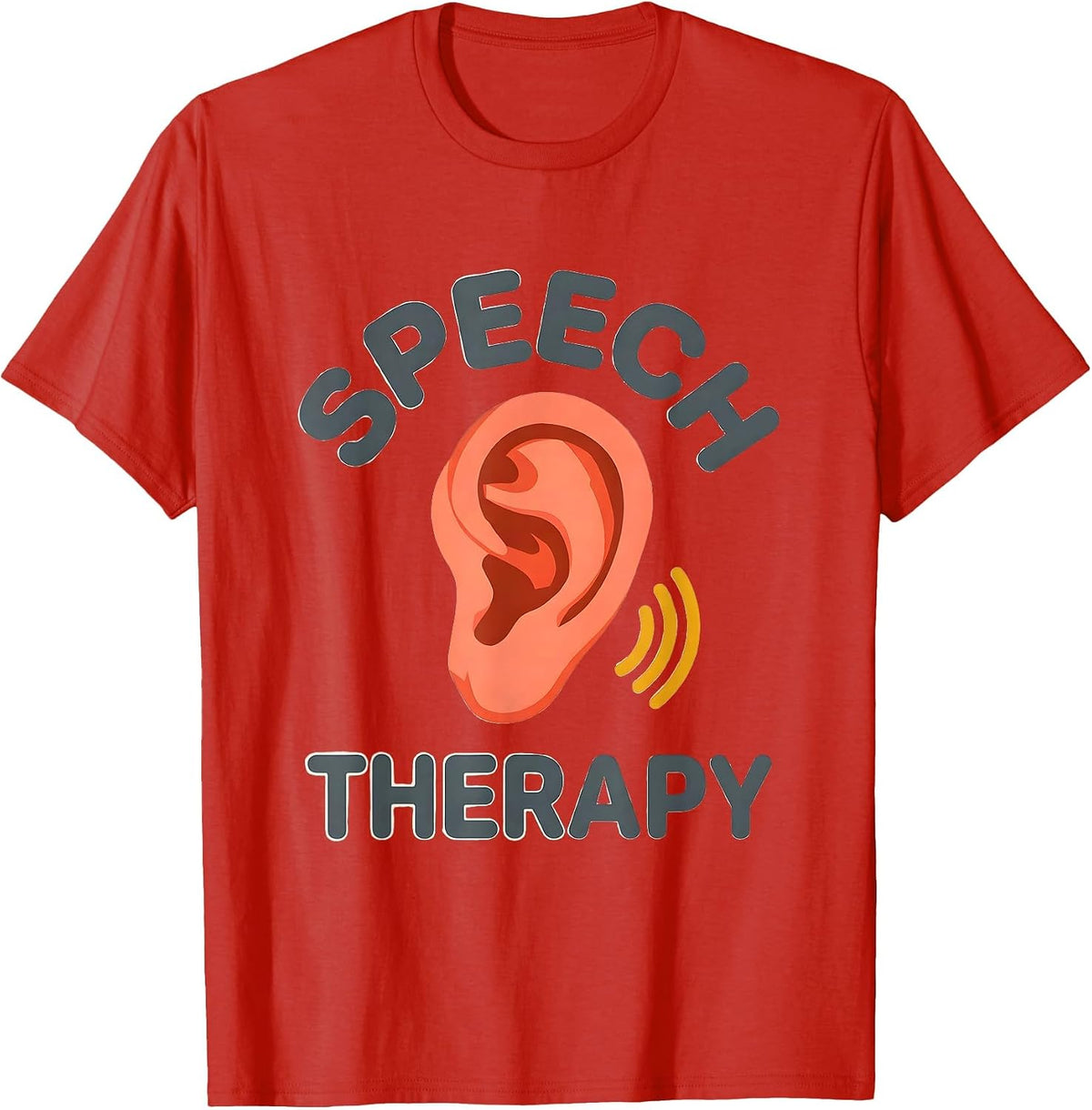 Men's Speech Therapy Retro Cute Speech-Language Pathologist SLP T-Shirt - Red
