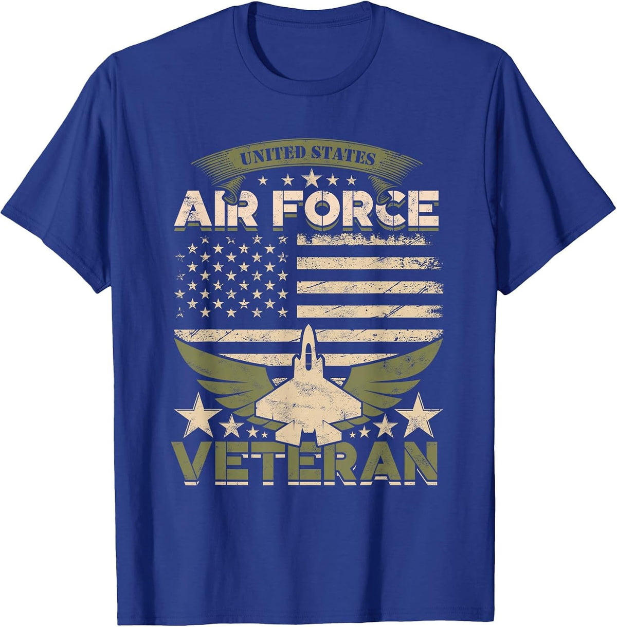 United States Air Force Veteran T-Shirt - Royal Blue