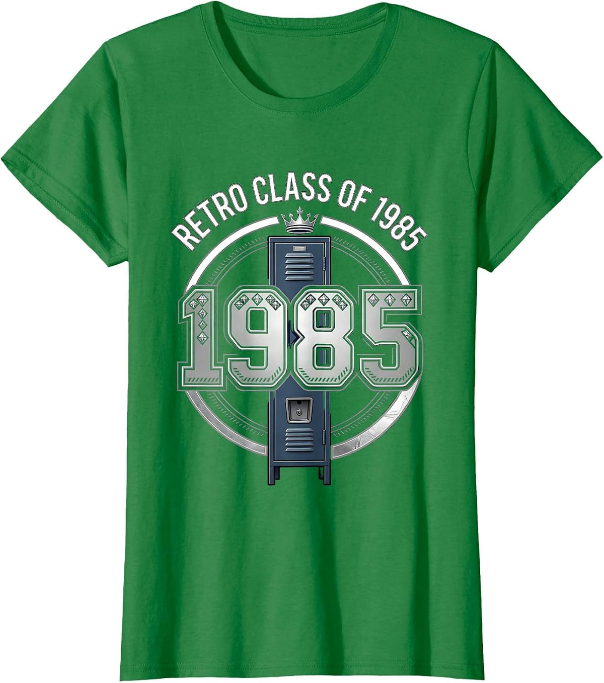Women's Retro Class Of 1985 Vintage Nostalgia Class Reunion Gift T-Shirt - Kelly Green