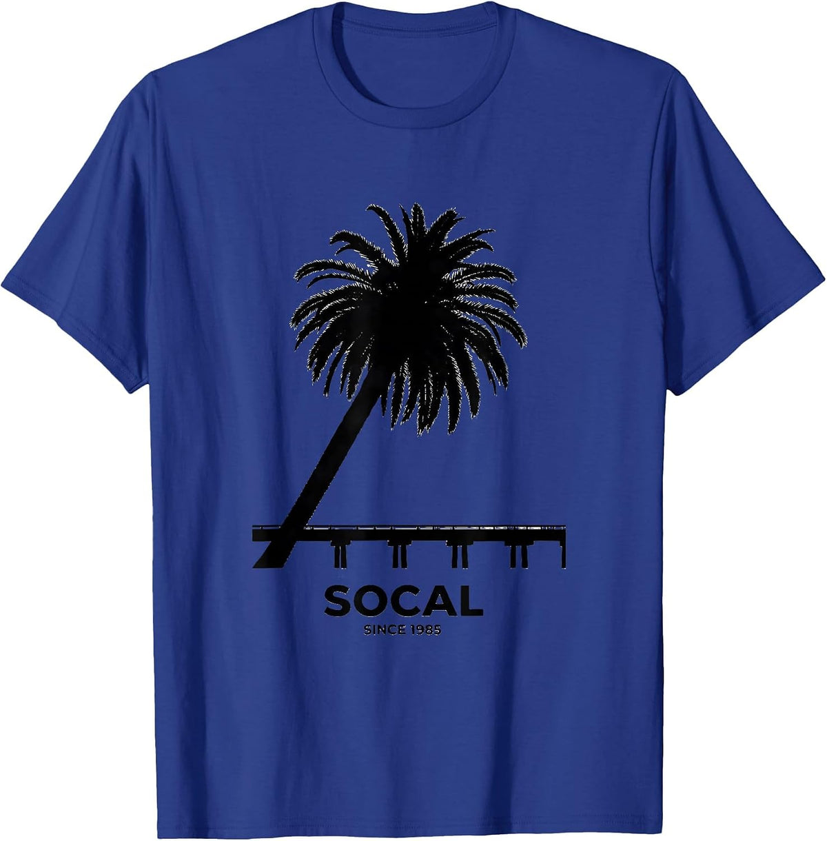 SoCal Since 1985 Vintage California Retro Throwback T-Shirt - Royal Blue