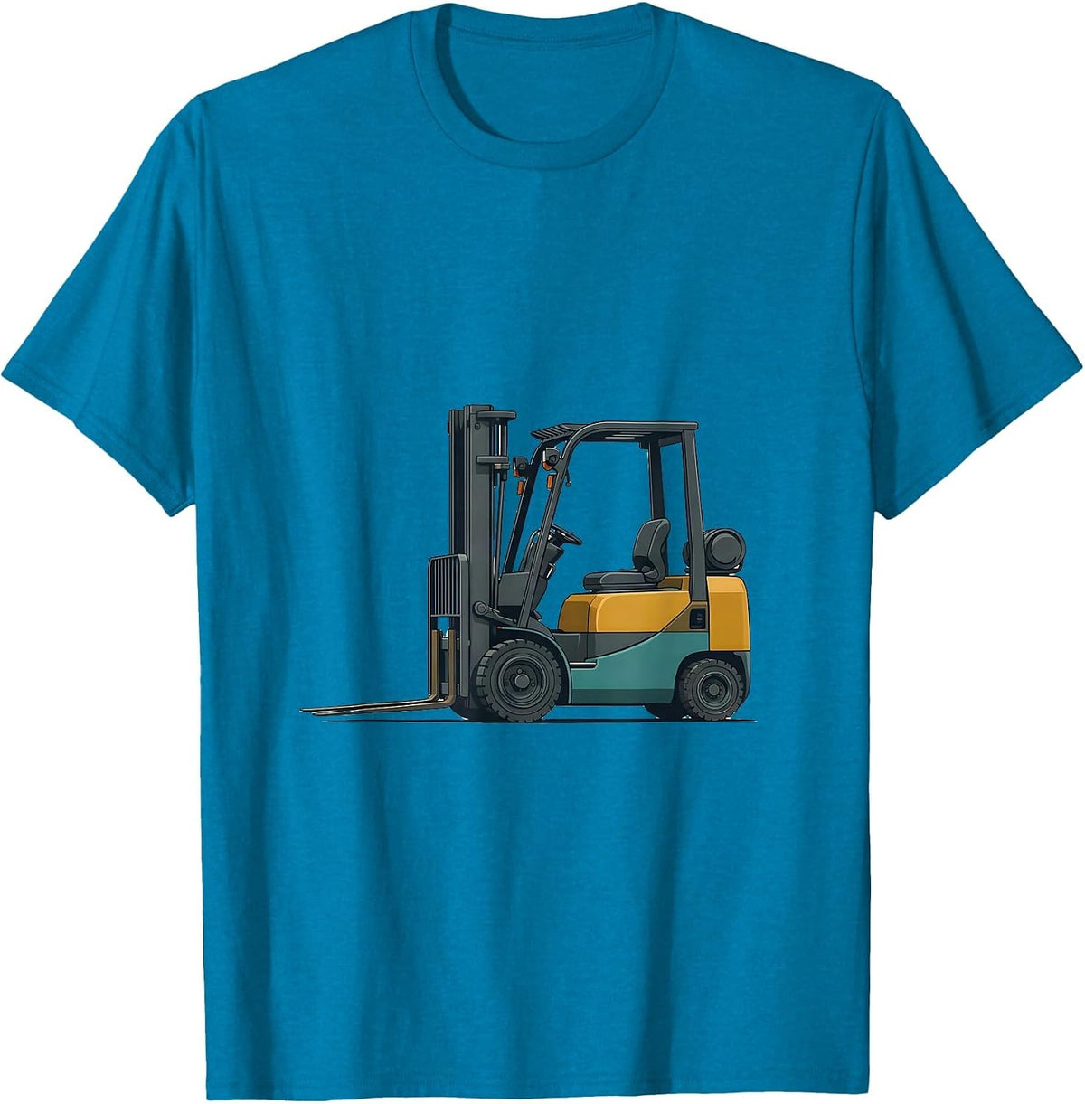 Forklift Operator Midcentury Modern Warehouse Worker Humor T-Shirt - Sapphire Blue