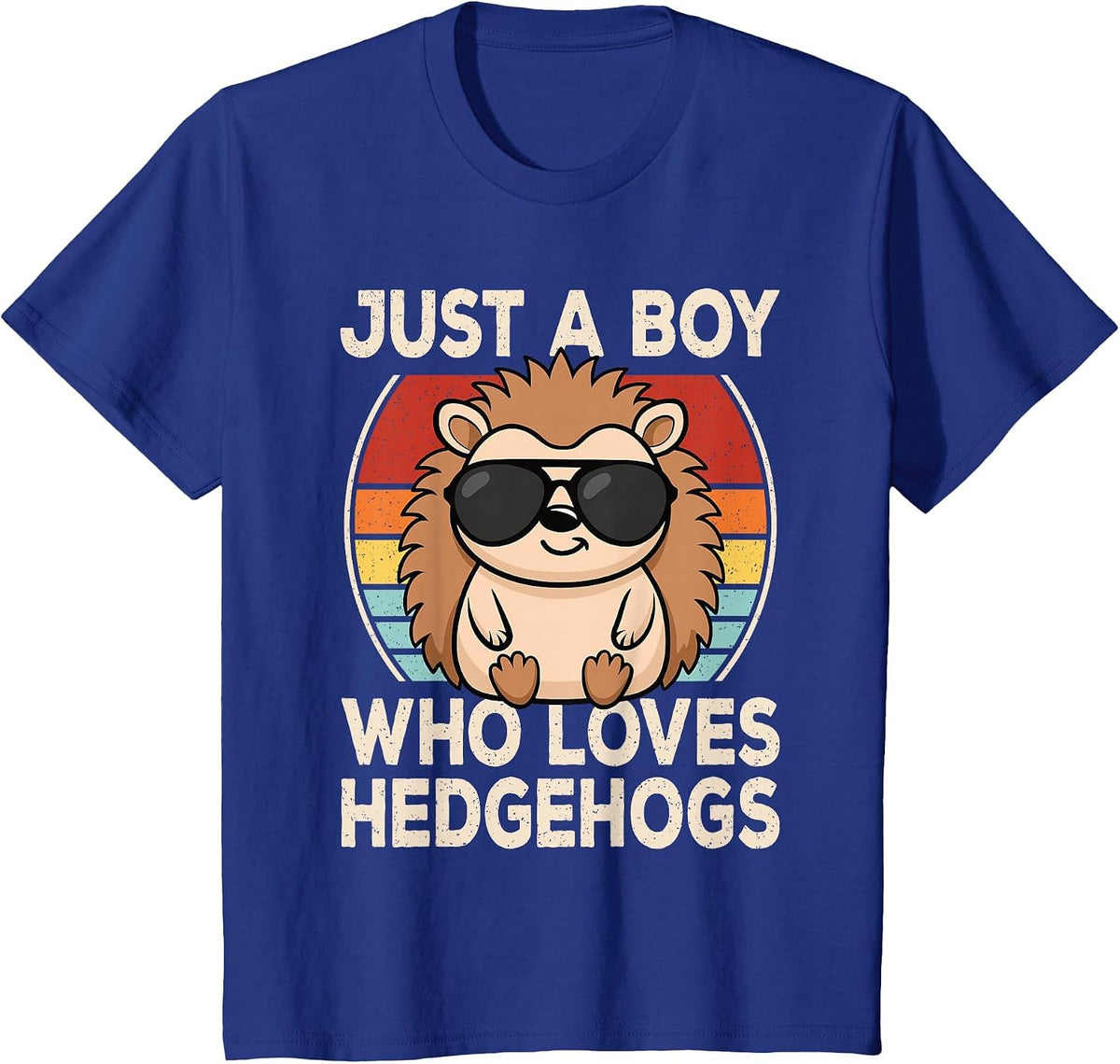 Just A Boy Who Loves Hedgehogs Shirt for Boys Kids T Shirts Hedgehog Lover Tees - Royal Blue