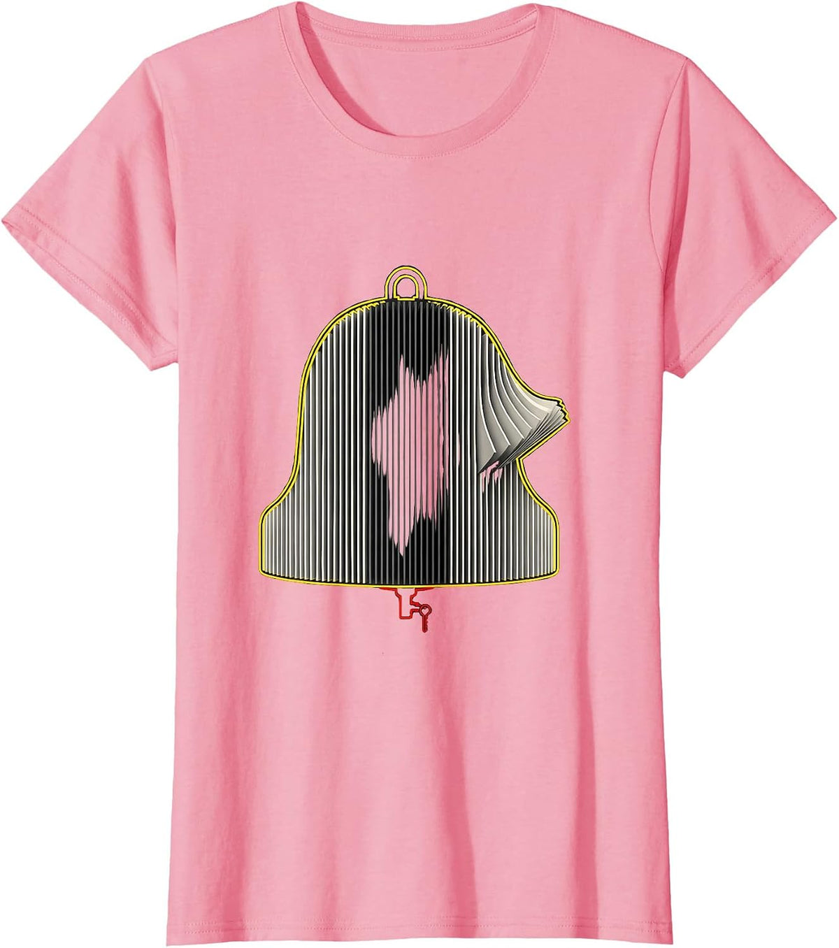 Women's HVAC Filter Ringing Bell Service Maintenance Tech Humor T-Shirt - Pink