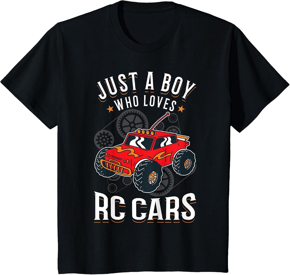 Just a boy who Loves RC Cars Boy T-Shirt - Black