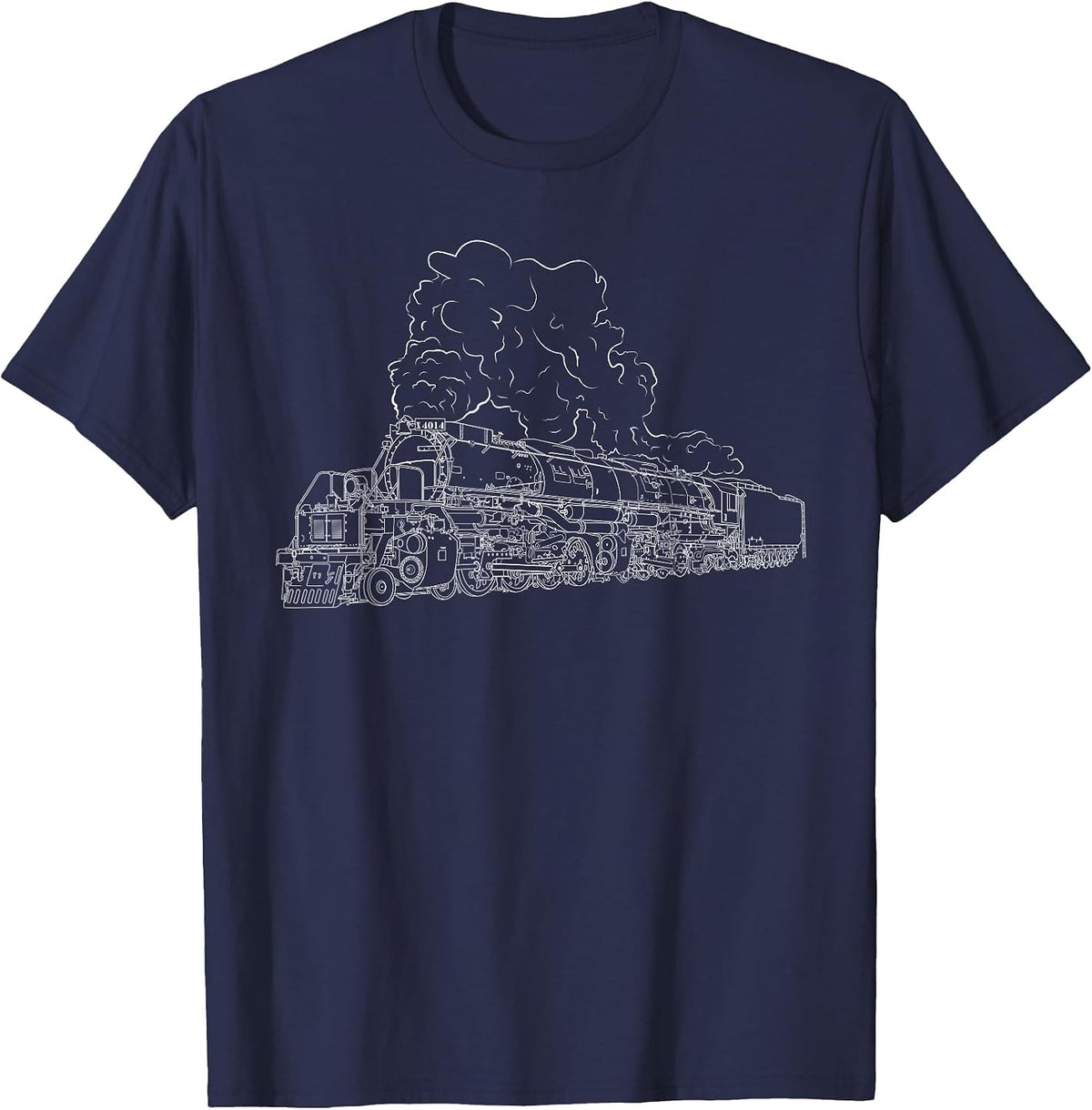 Big Boy X 4014 Steam Locomotive Utah Vintage T-Shirt - Navy Blue