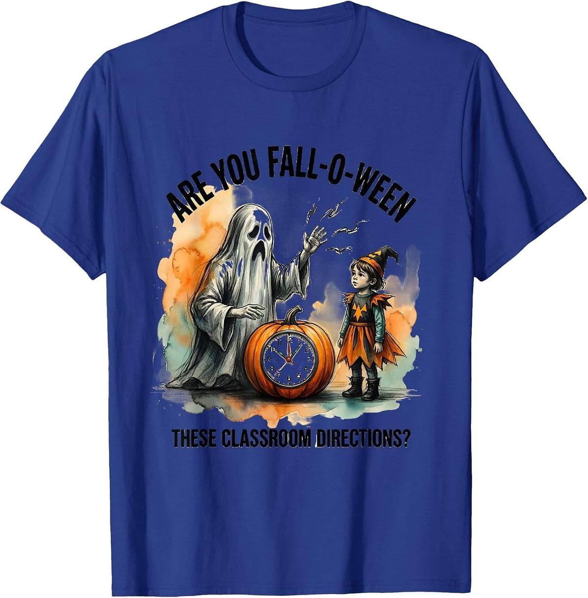 Are You Fall-O-Ween These Classroom Directions Teacher T-Shirt - Royal Blue