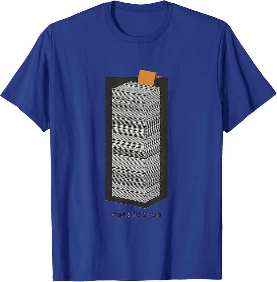 39 Chapters Read Still Going Whimsical Bookworm Birthday T-Shirt - Royal Blue