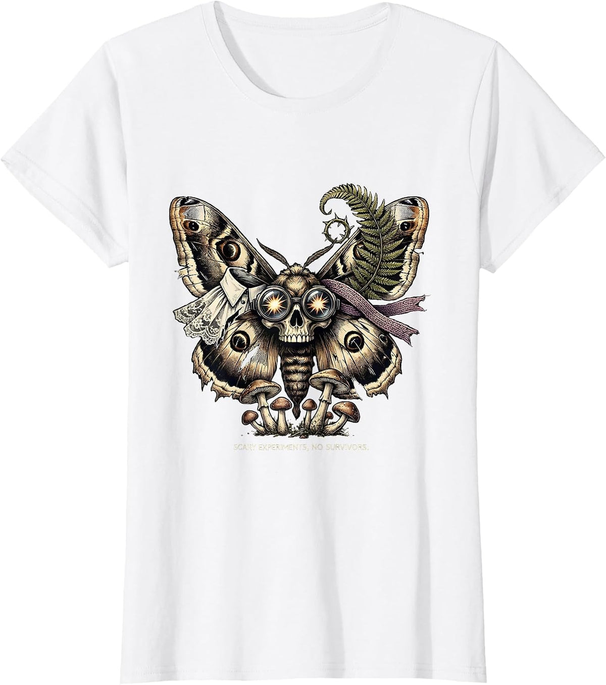 Halloween Science Teacher Scary Experiment Design T-Shirt - White