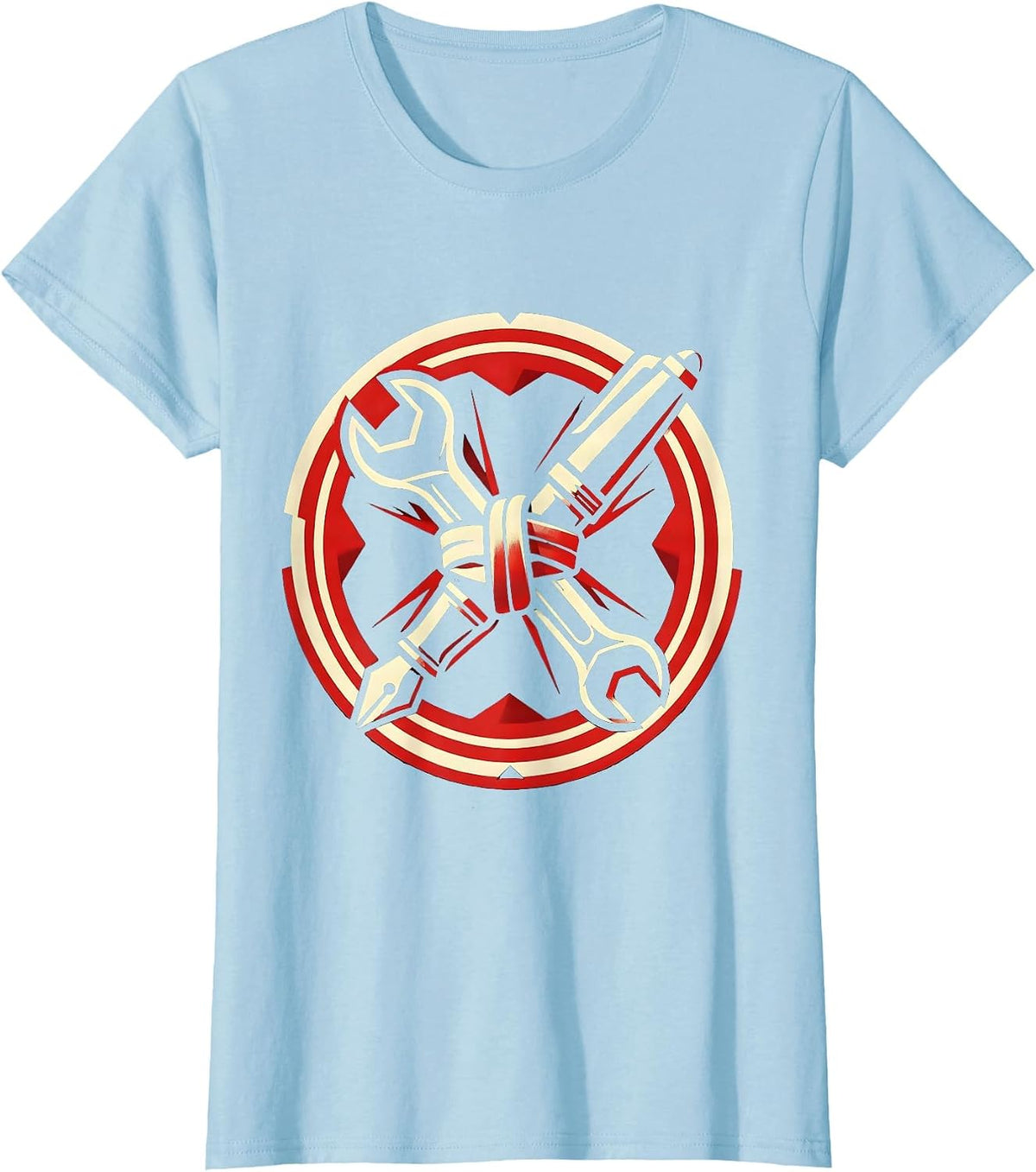 Equal Rights Labor Day Wrench and Pen Unity Design T-Shirt - Baby Blue
