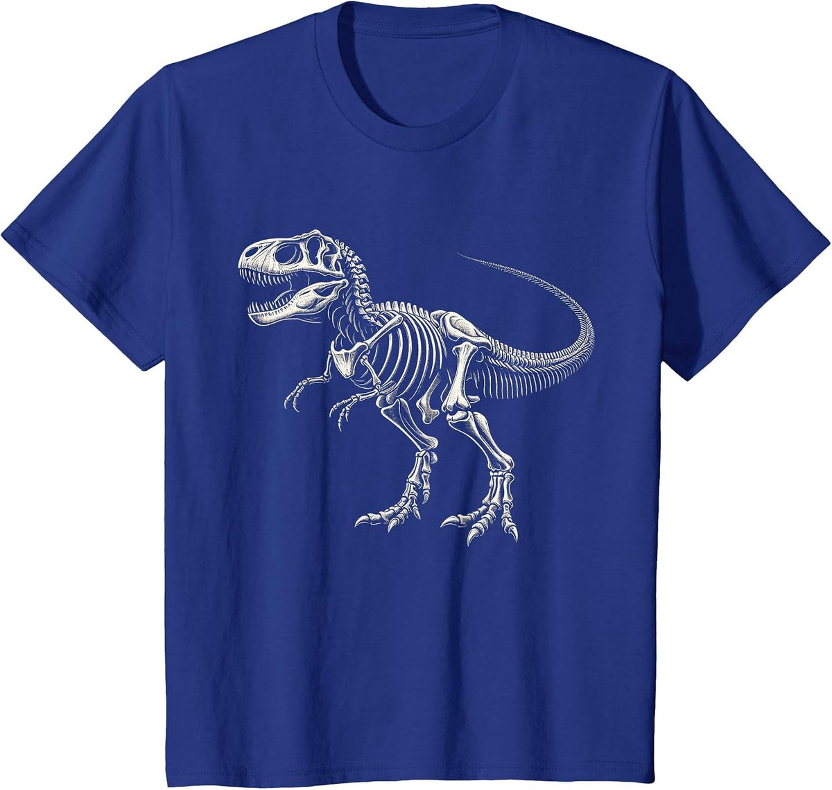 T-Rex Skeleton Dinosaur Bone Paleontologist Fossil Dino T-Shirt - Royal Blue