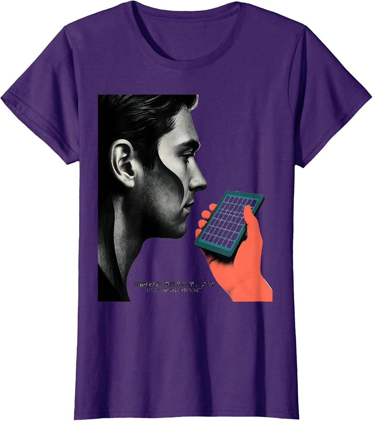 Women's Communicate Your Way Speech-Language Pathologist SLP Gift T-Shirt - Purple
