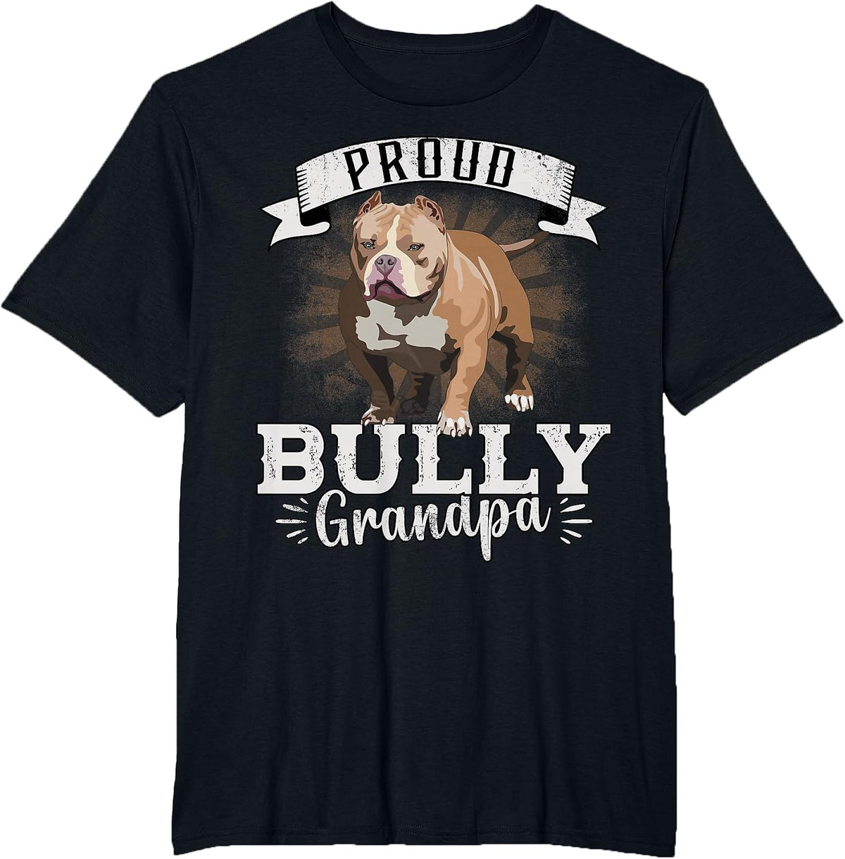 American Bully XL Dad Harness Accessories Bully Pitbull T-Shirt - Black